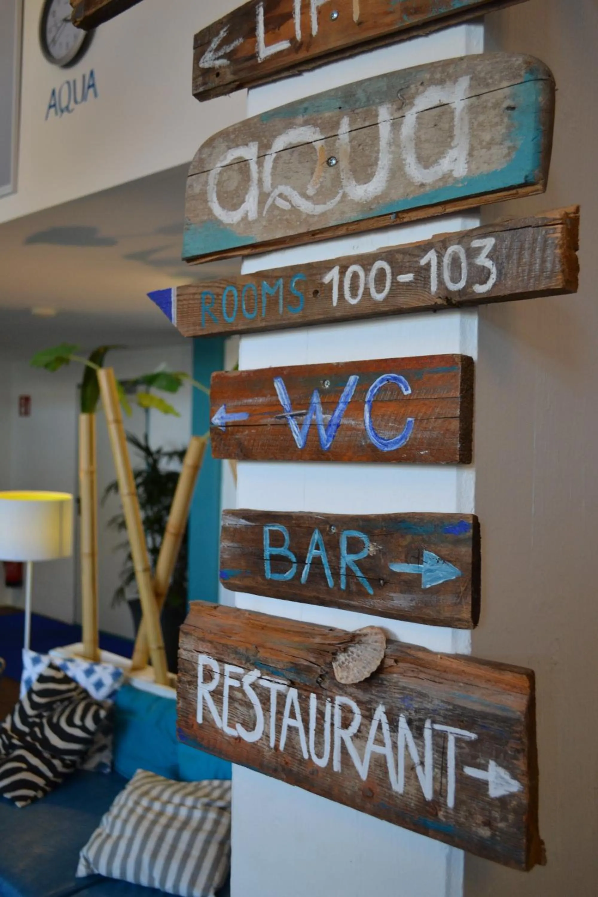 Lobby or reception in Aqua Hotel