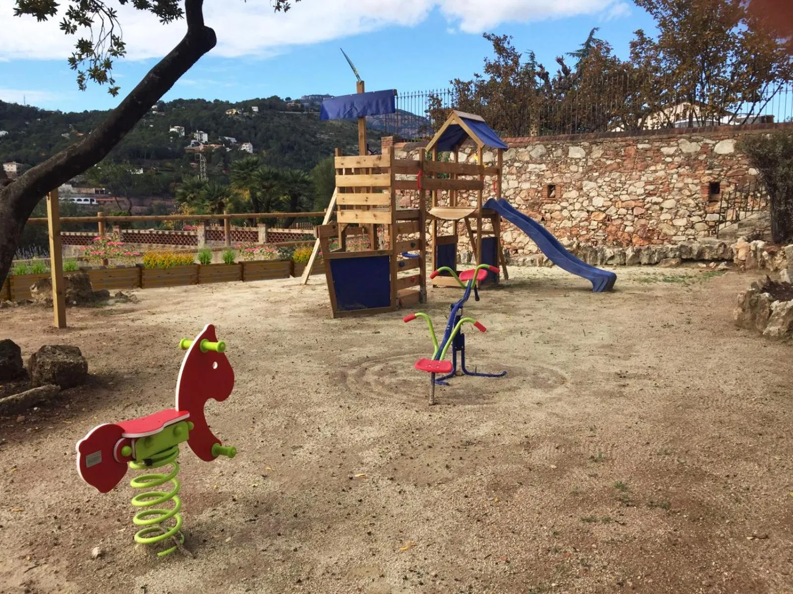 Children play ground in Can Borrell