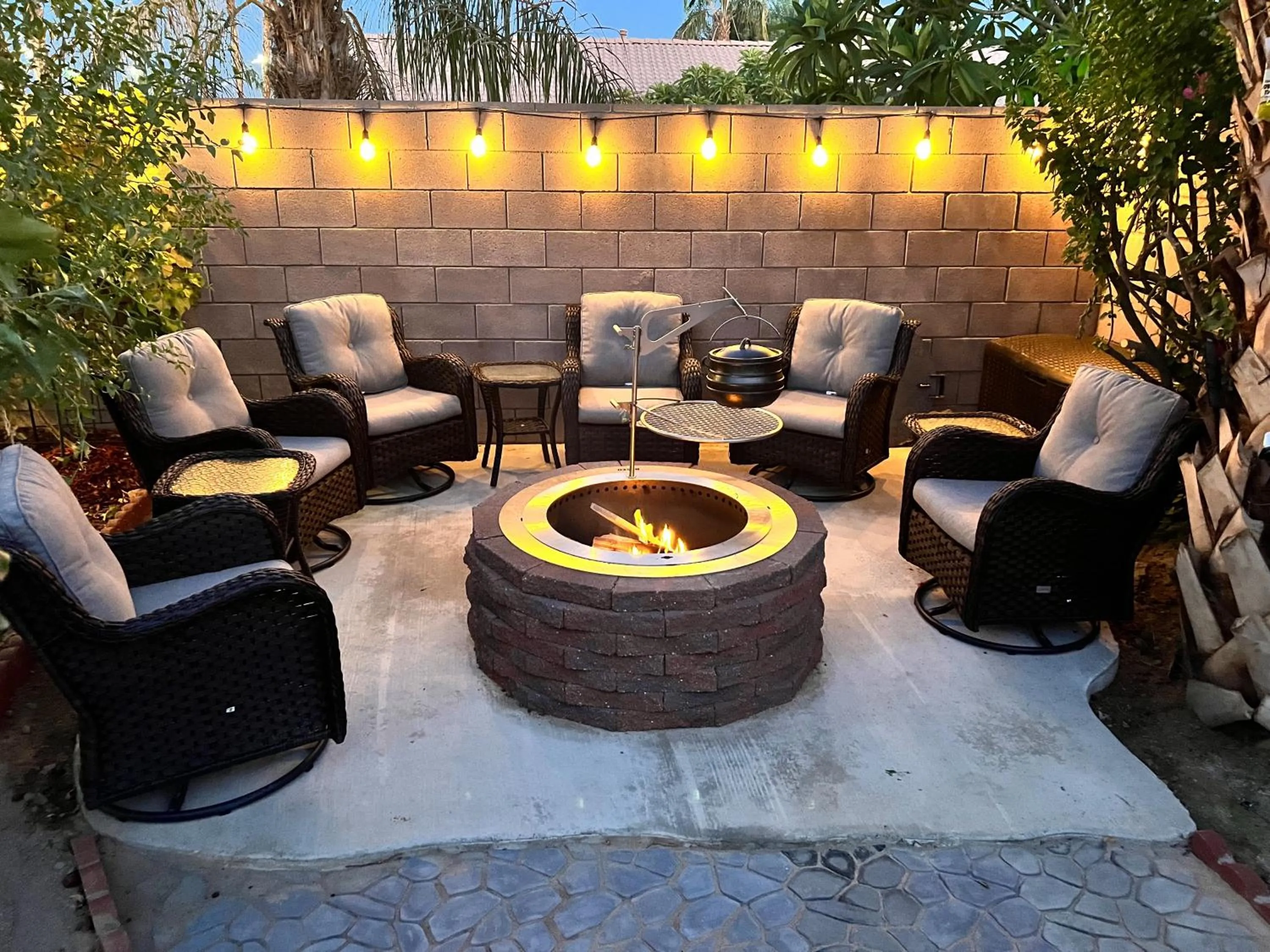 Patio in 3 bedroom house with Private Pool, Spa&Golf Course!