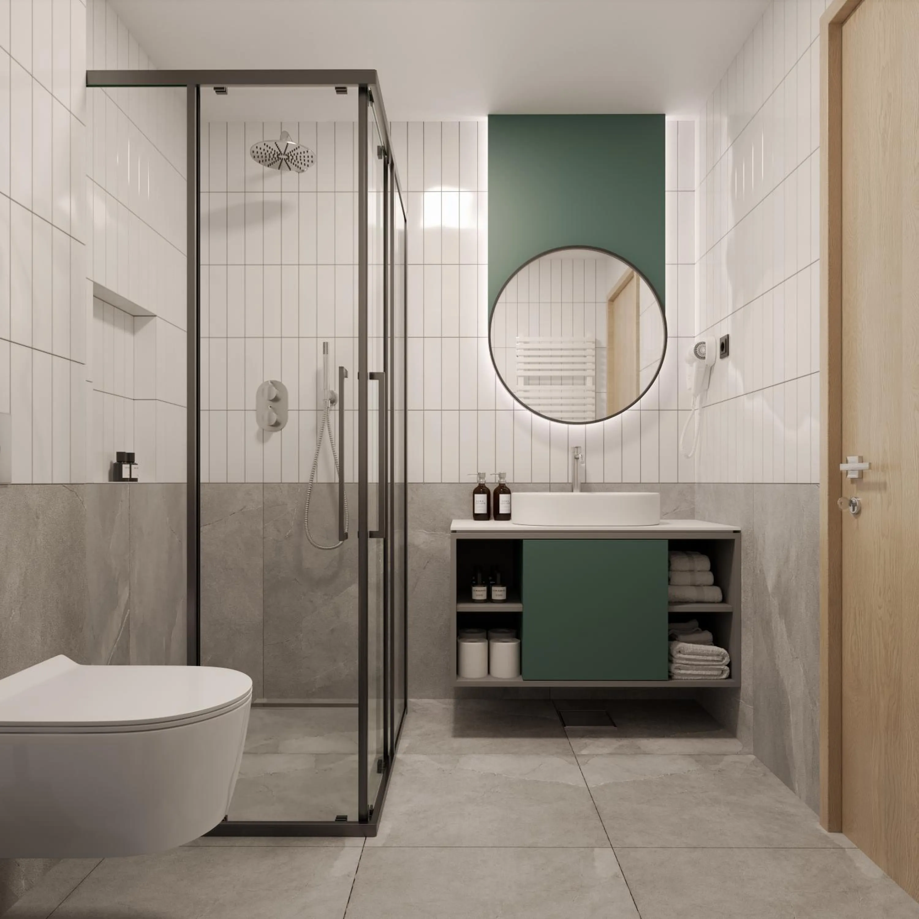 Shower in Hotel Sunce