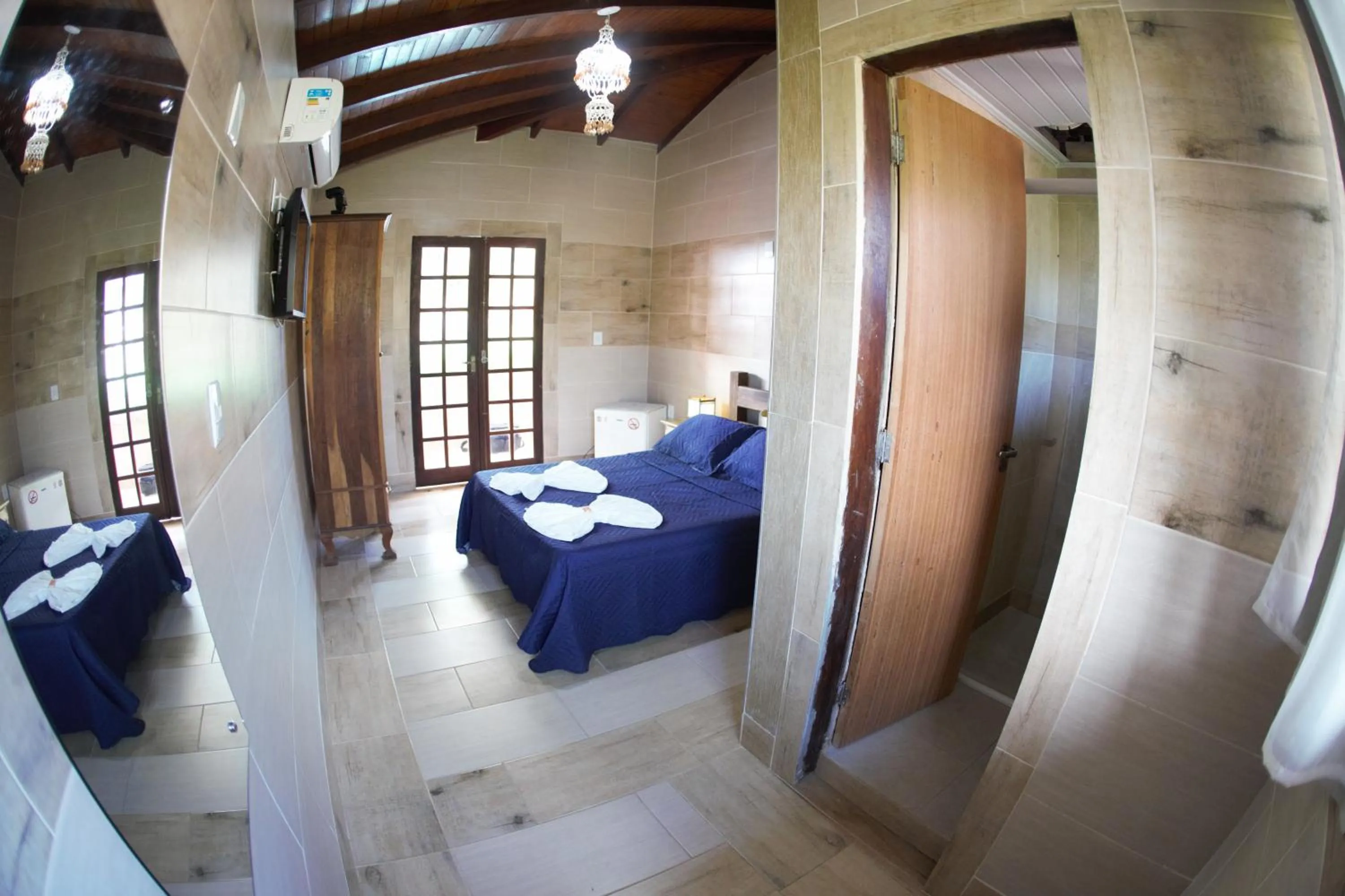 Bedroom, Bed in Hotel Ferrugem Eco Village