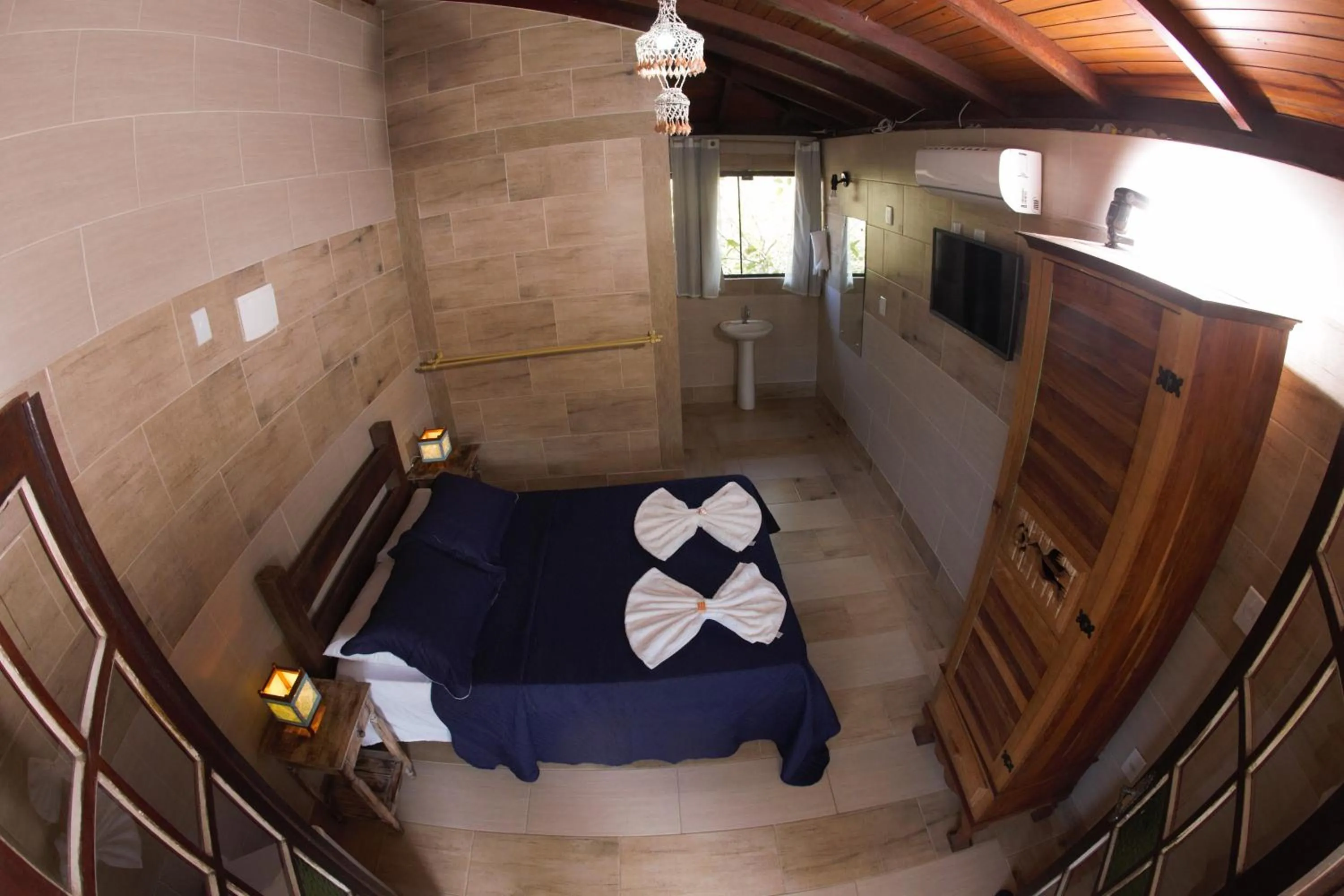 Bedroom, Bed in Hotel Ferrugem Eco Village