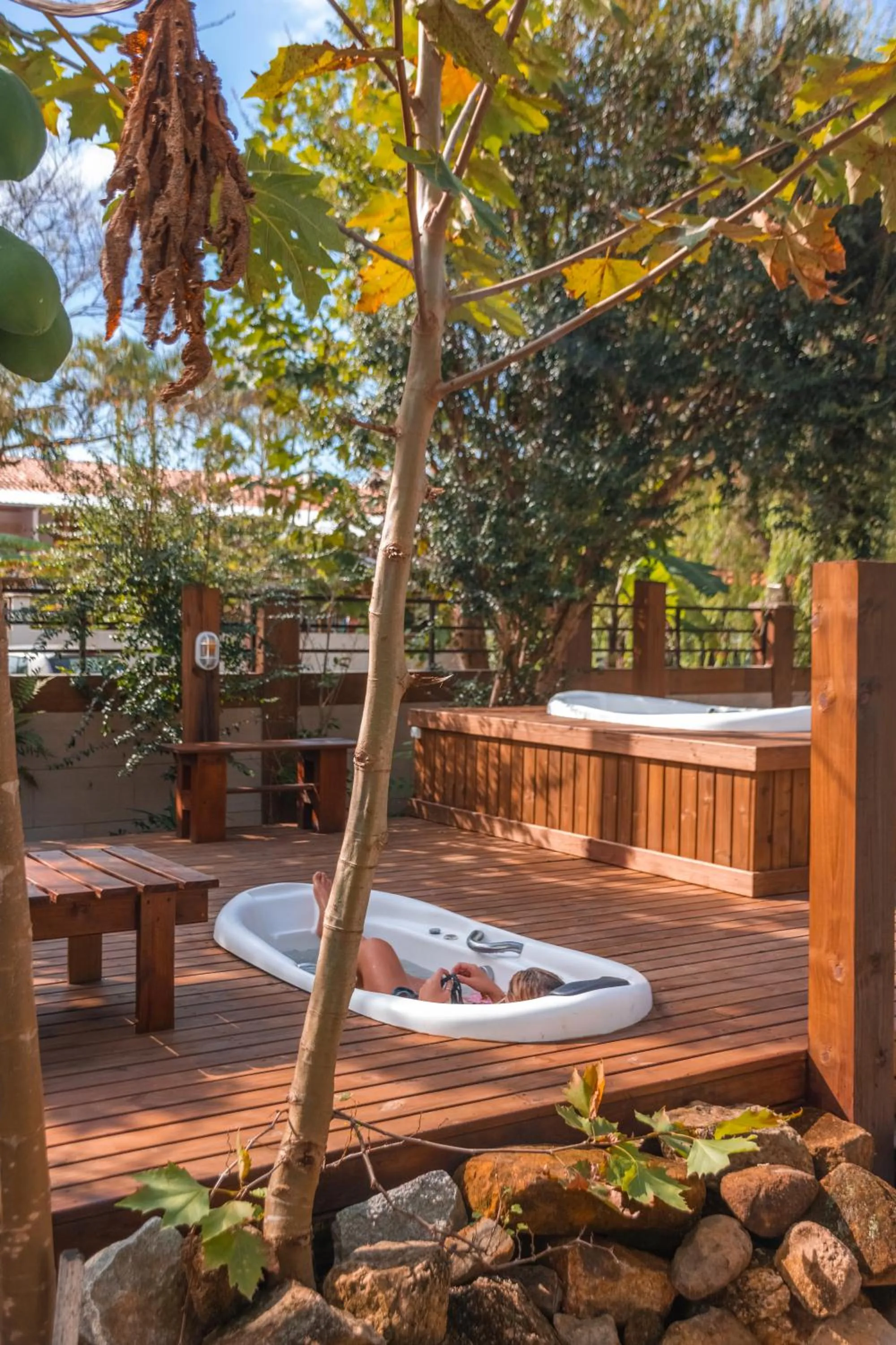 Open Air Bath in Hotel Ferrugem Eco Village
