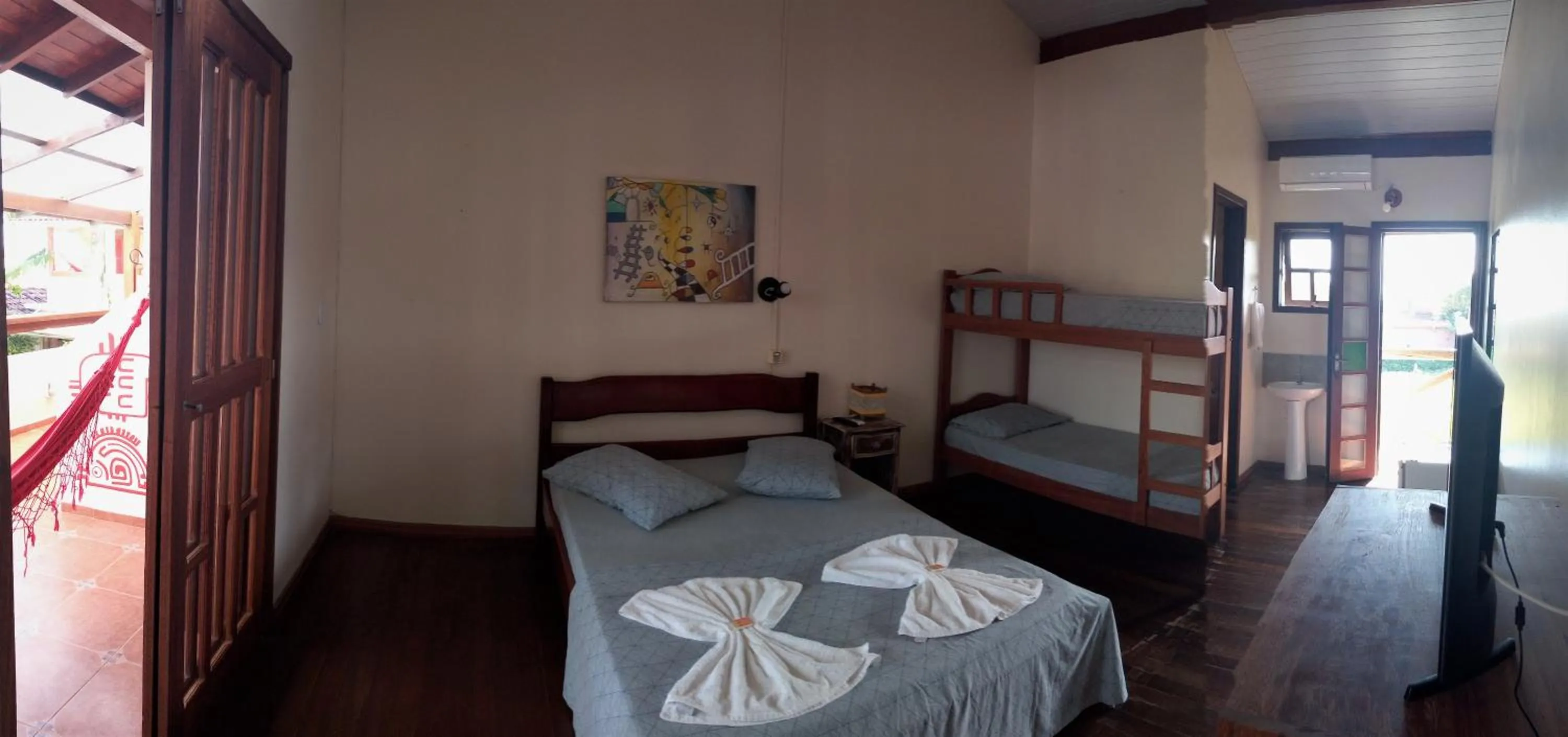 Bed in Hotel Ferrugem Eco Village