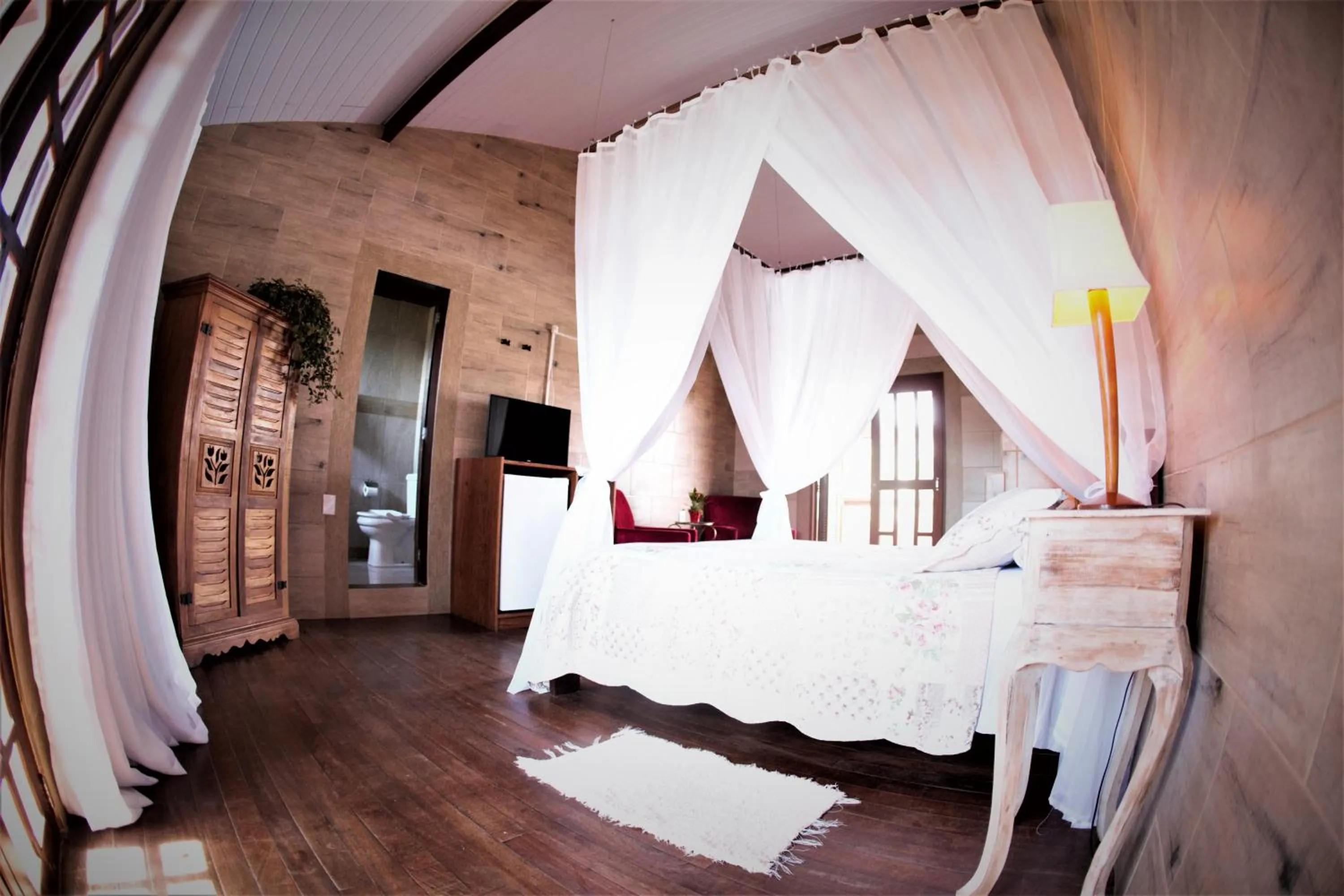 Bed in Hotel Ferrugem Eco Village