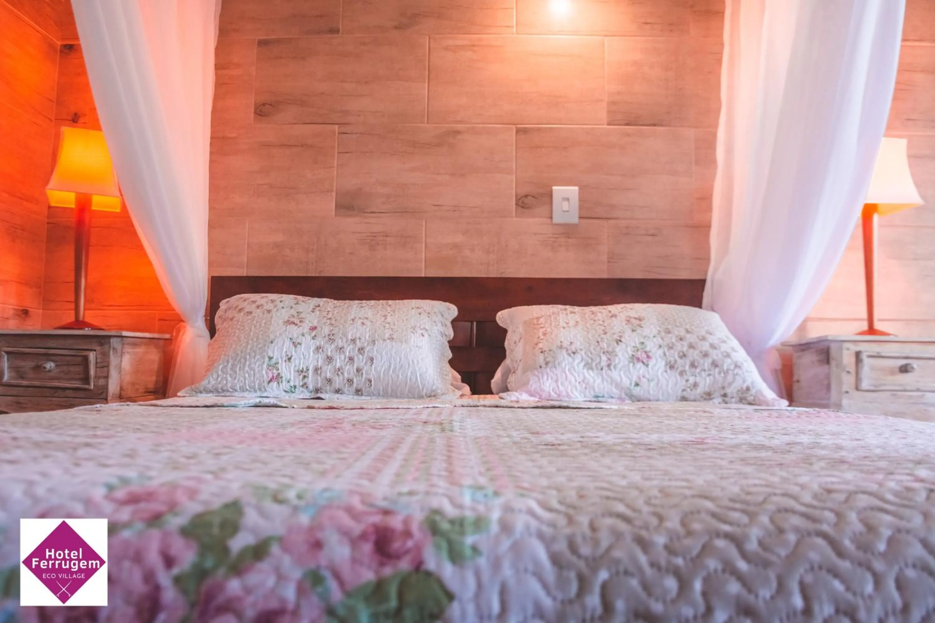 Bed in Hotel Ferrugem Eco Village