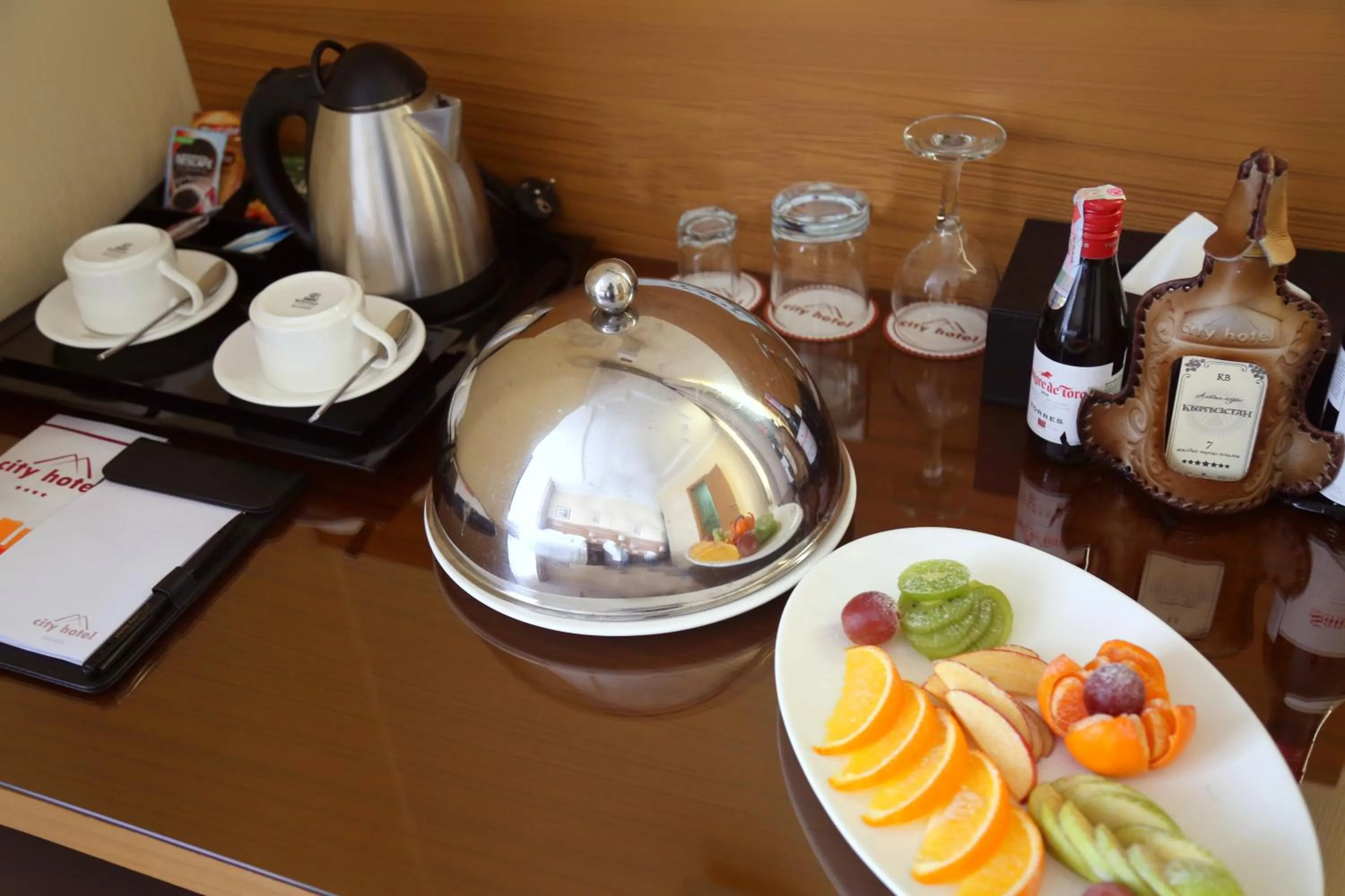 Food and drinks in City Hotel Bishkek