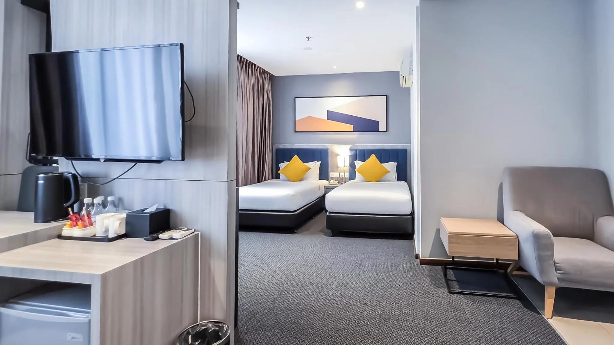 Bed in Fives Hotel Johor Bahru City Centre