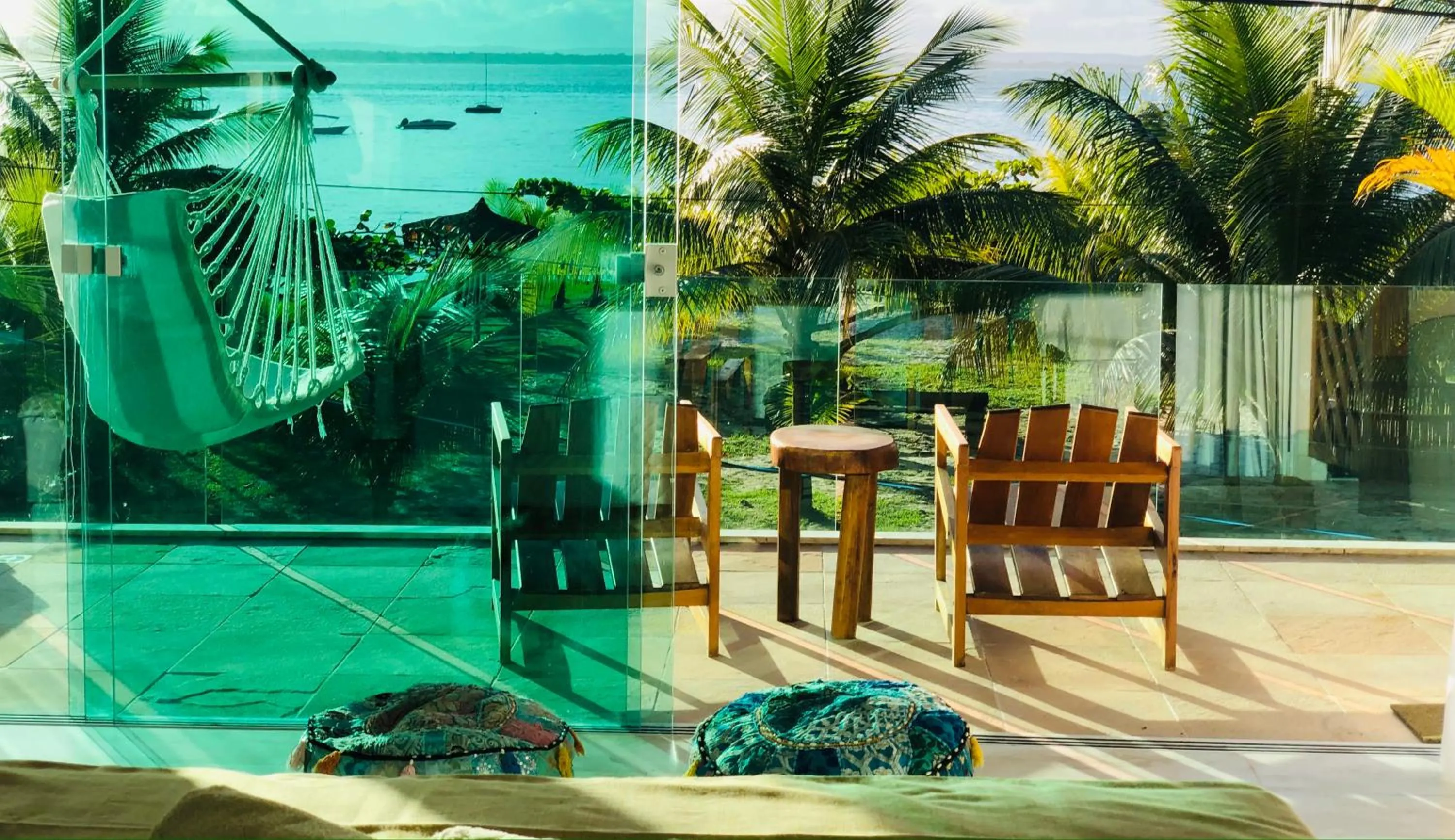 Balcony/Terrace in Bella Gamboa Casa da Praia - Praia da Argila - Gamboa -