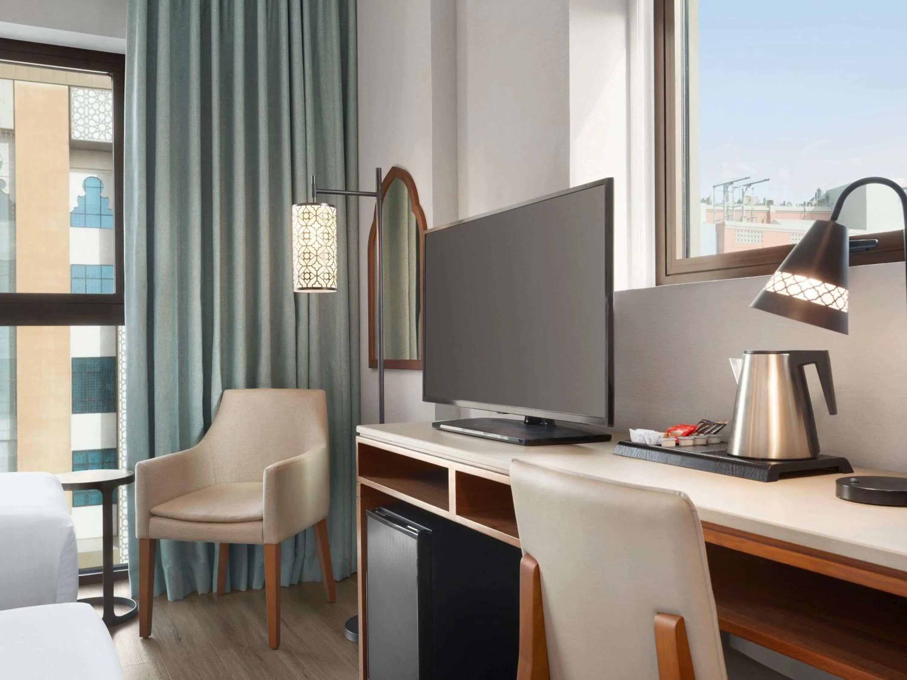 Bedroom in ibis Styles Dubai Gold District