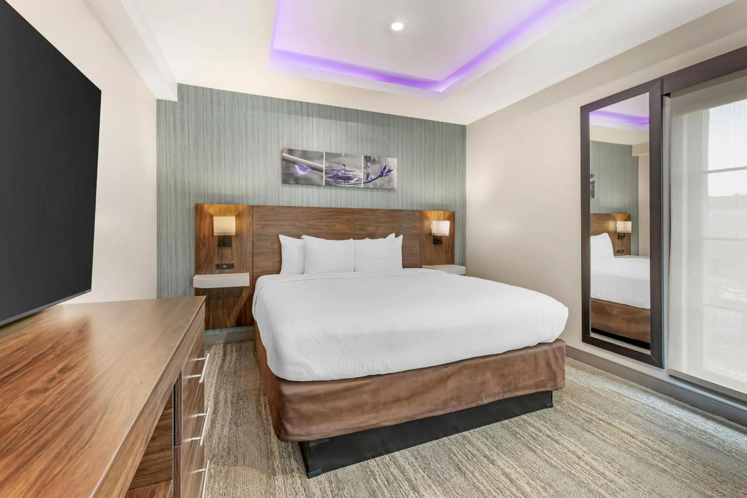 Bedroom, Bed in Sleep Inn Oakbrook Terrace - Chicago