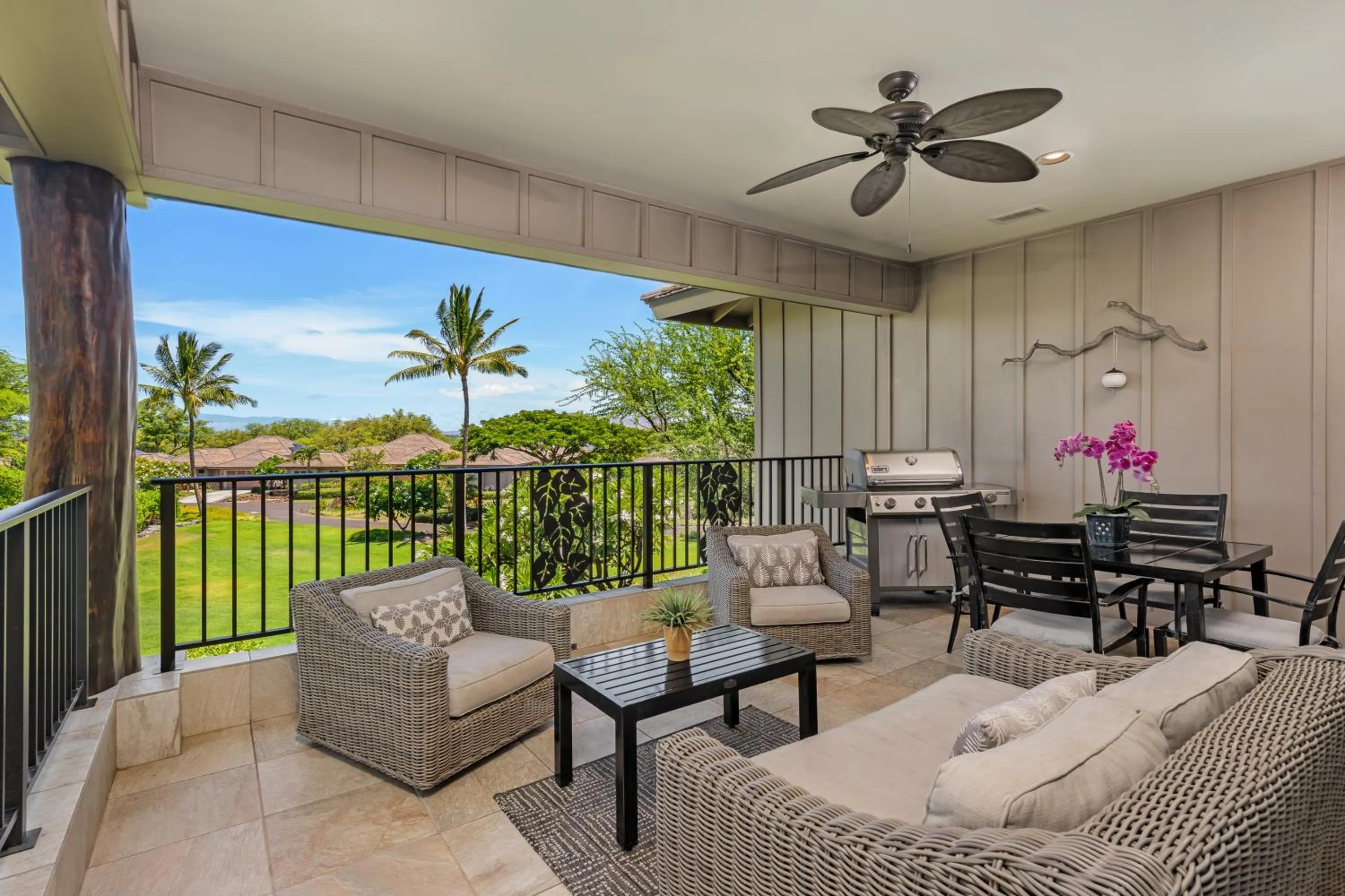 Patio in Mauna Lani Luxury Vacation Villas - CoralTree Residence Collection