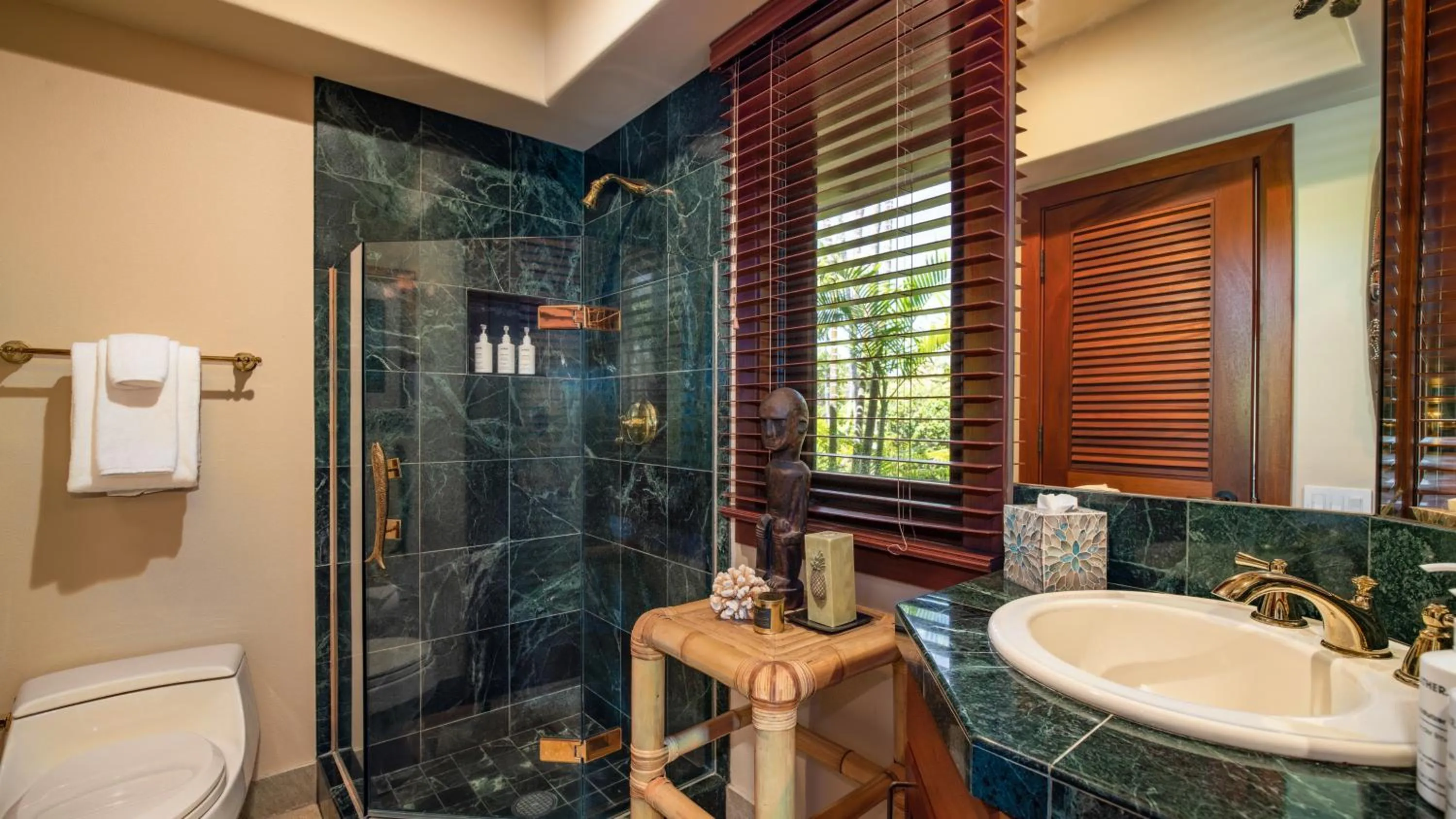 Shower in Mauna Lani Luxury Vacation Villas - CoralTree Residence Collection