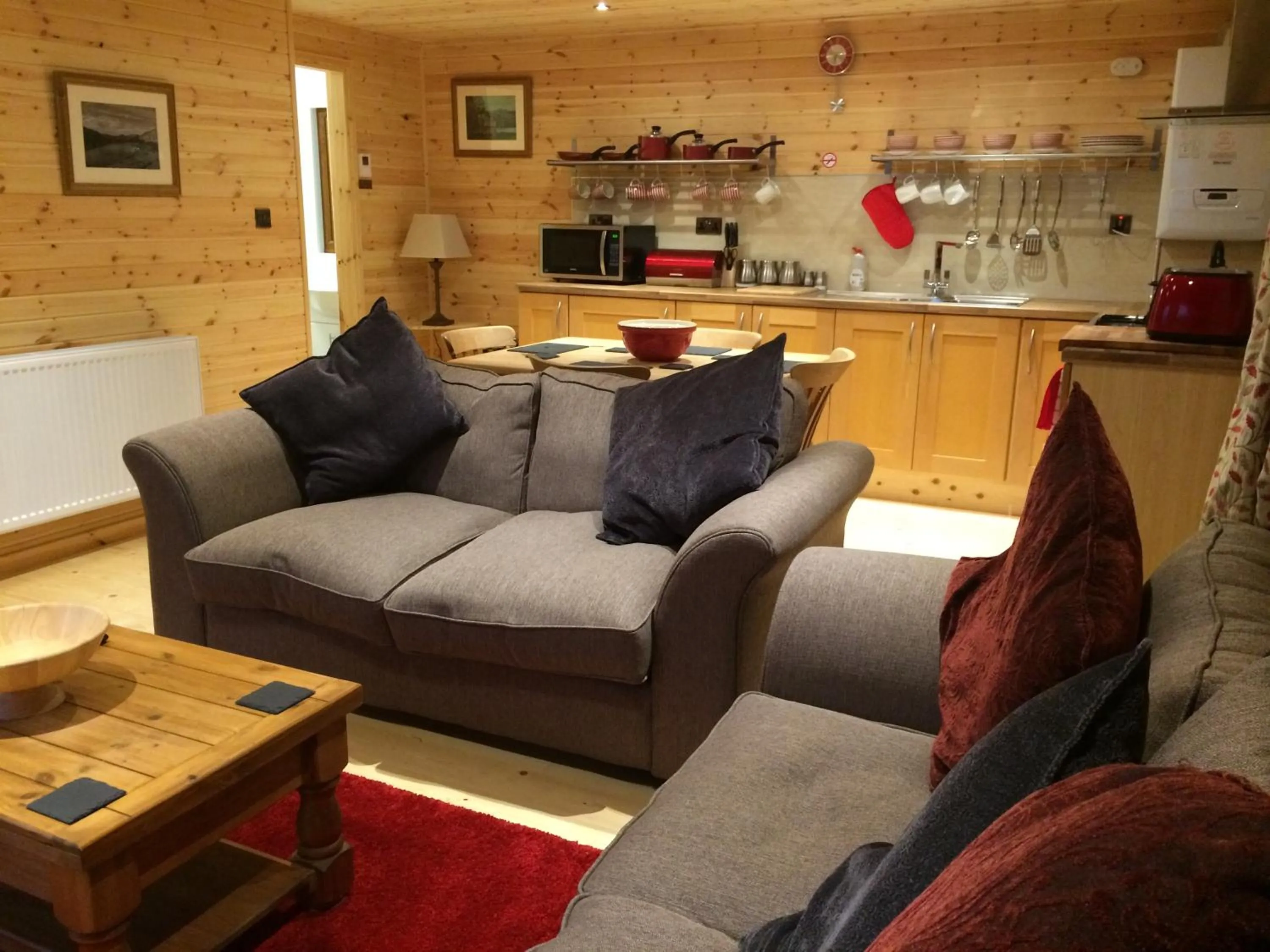 Living room in Orme View Lodges