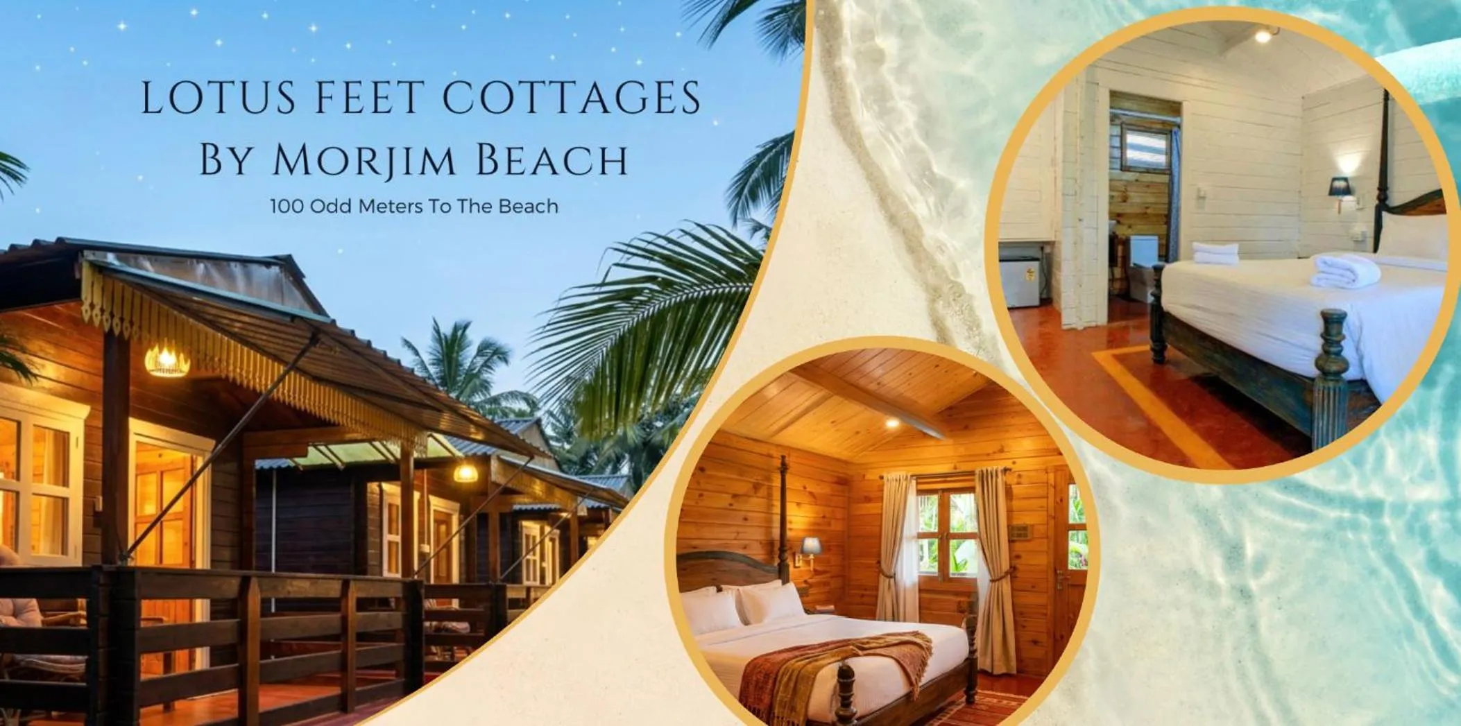 Lotus Feet Cottages, 100 Odd Meters from Morjim Beach