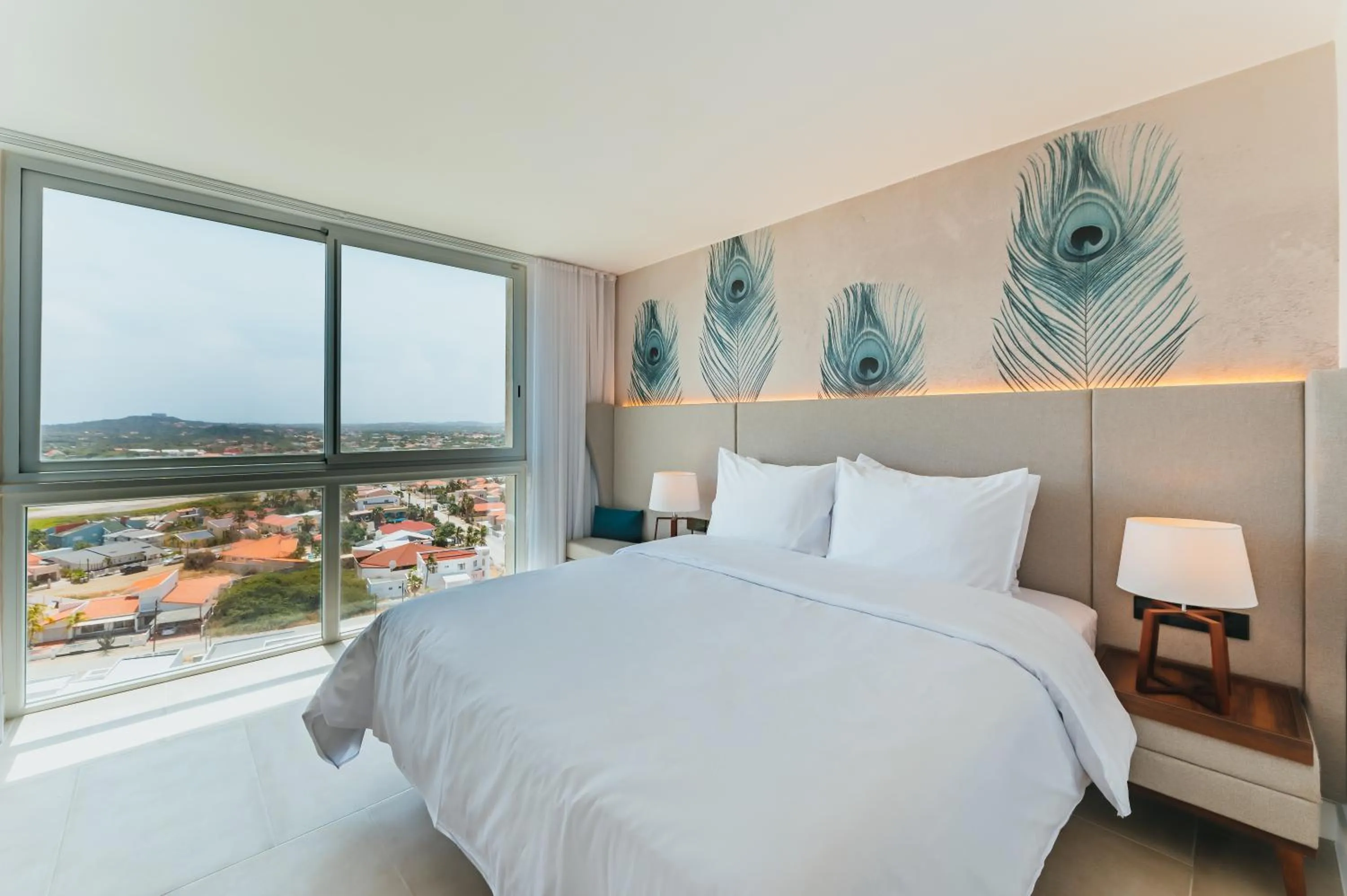 Bed in Radisson Blu Aruba