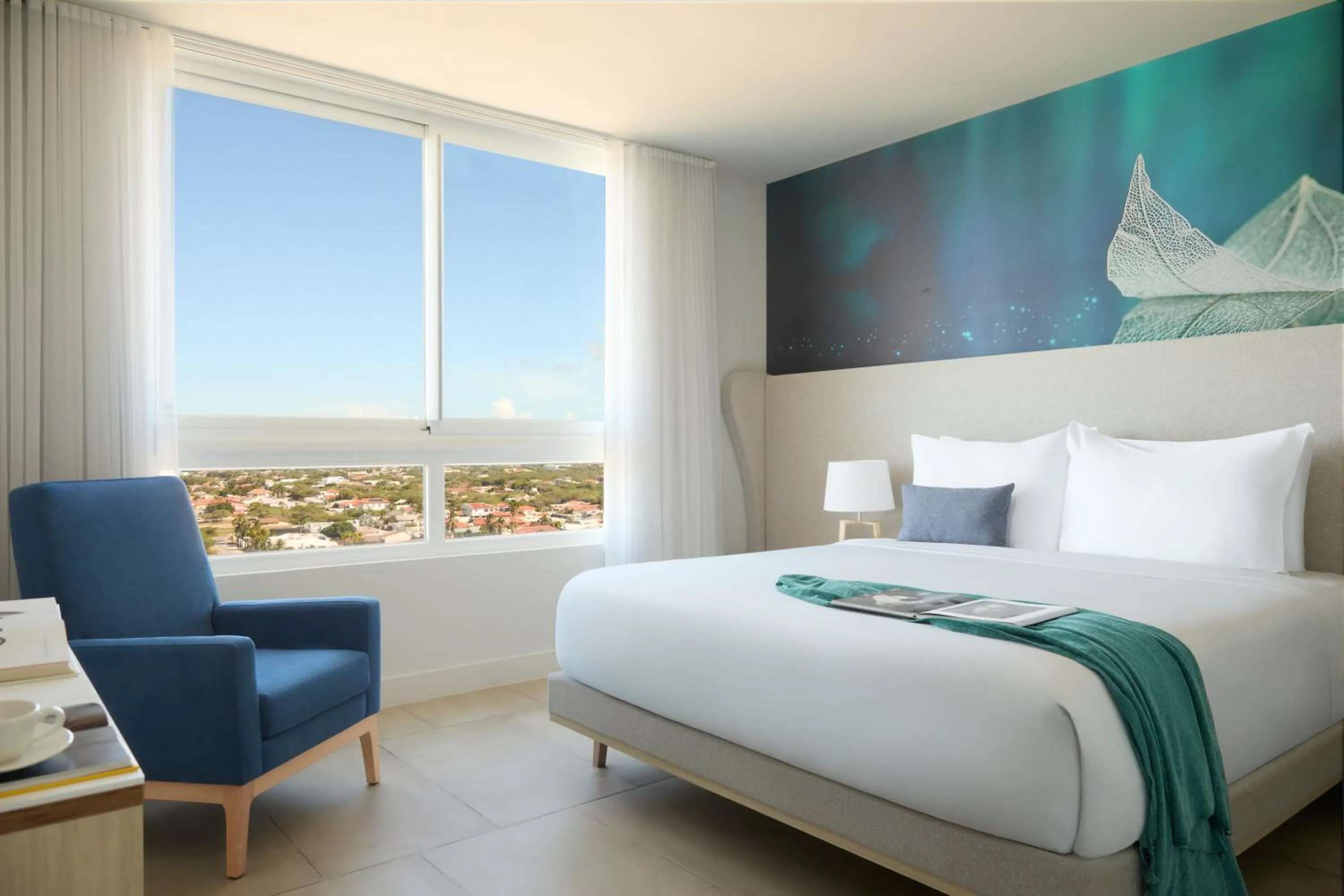 Bed in Radisson Blu Aruba