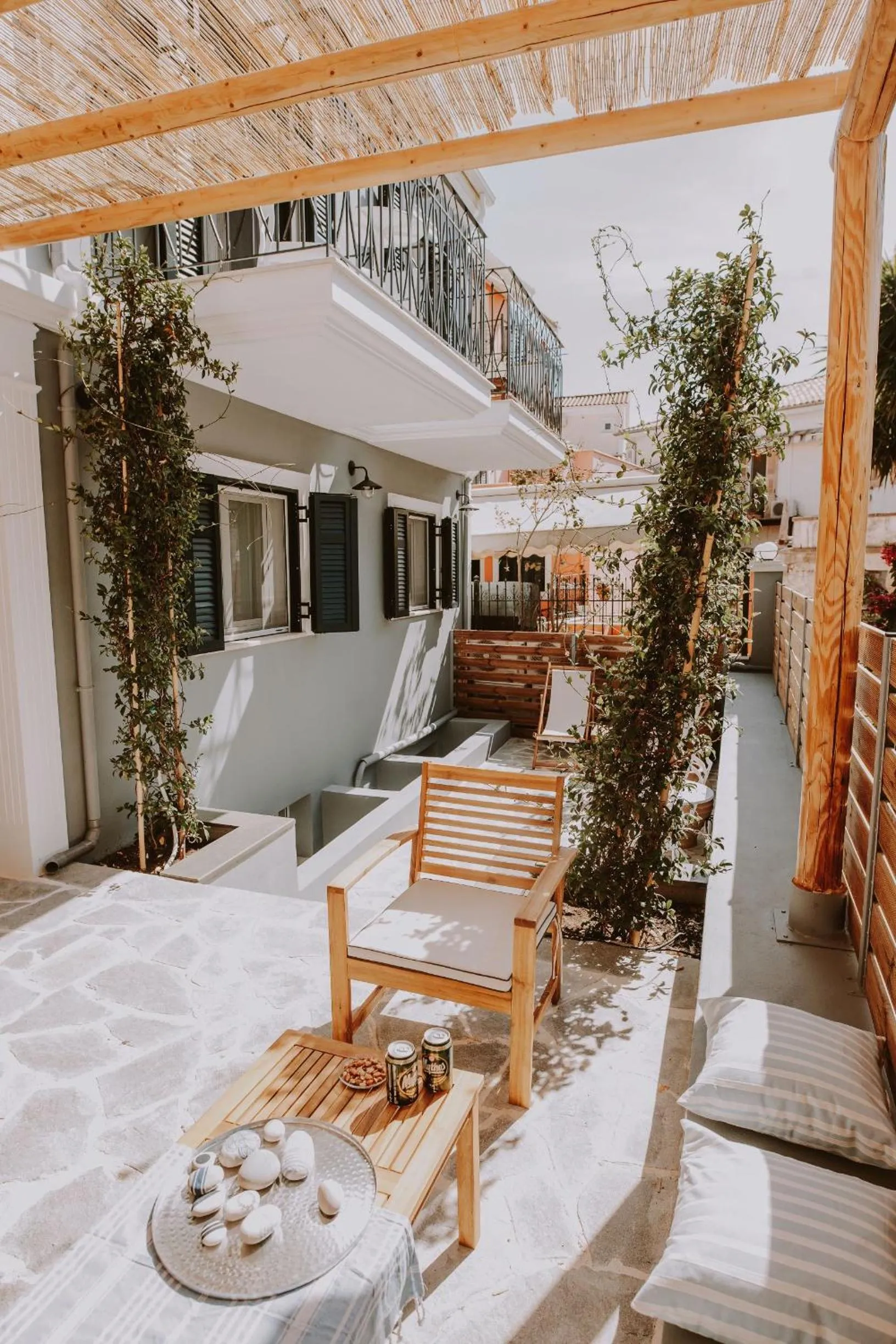 Inner courtyard view in ERIEL Boutique Apartments