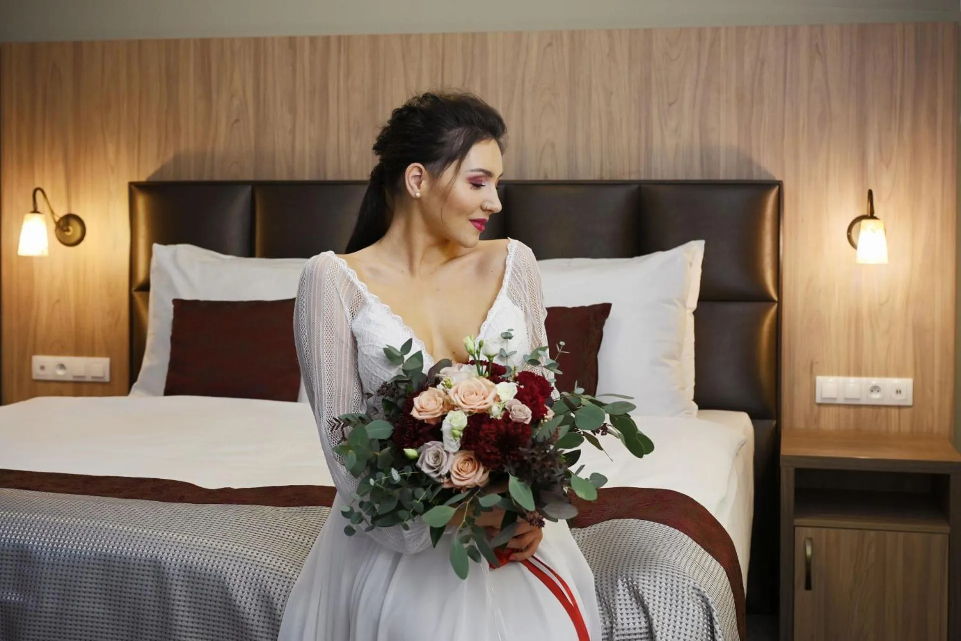 People, Bed in EFI SPA Hotel Superior & Pivovar