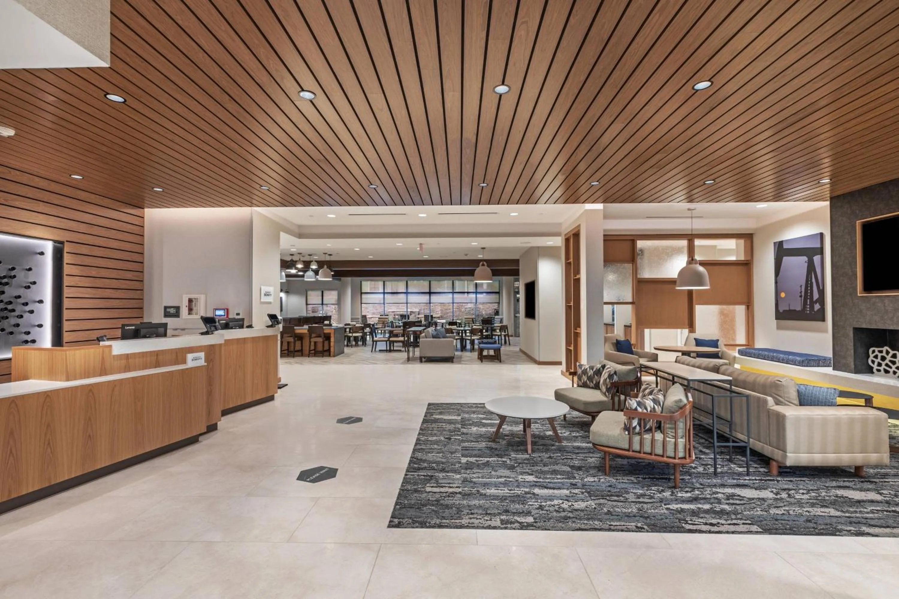 Lobby or reception in Fairfield Inn & Suites Houston Memorial City Area