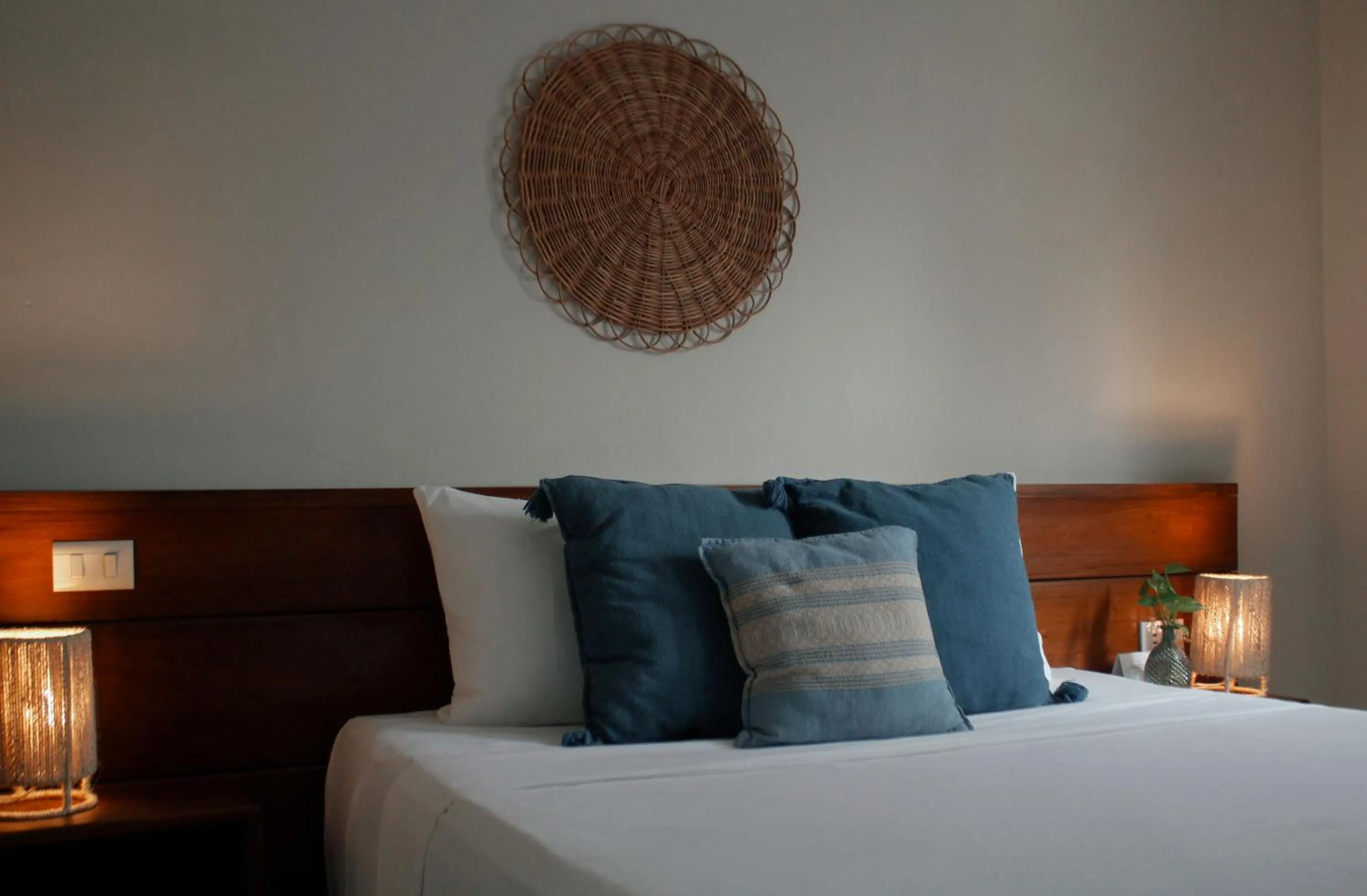 Bed in Noah Beach Hotel & Suites