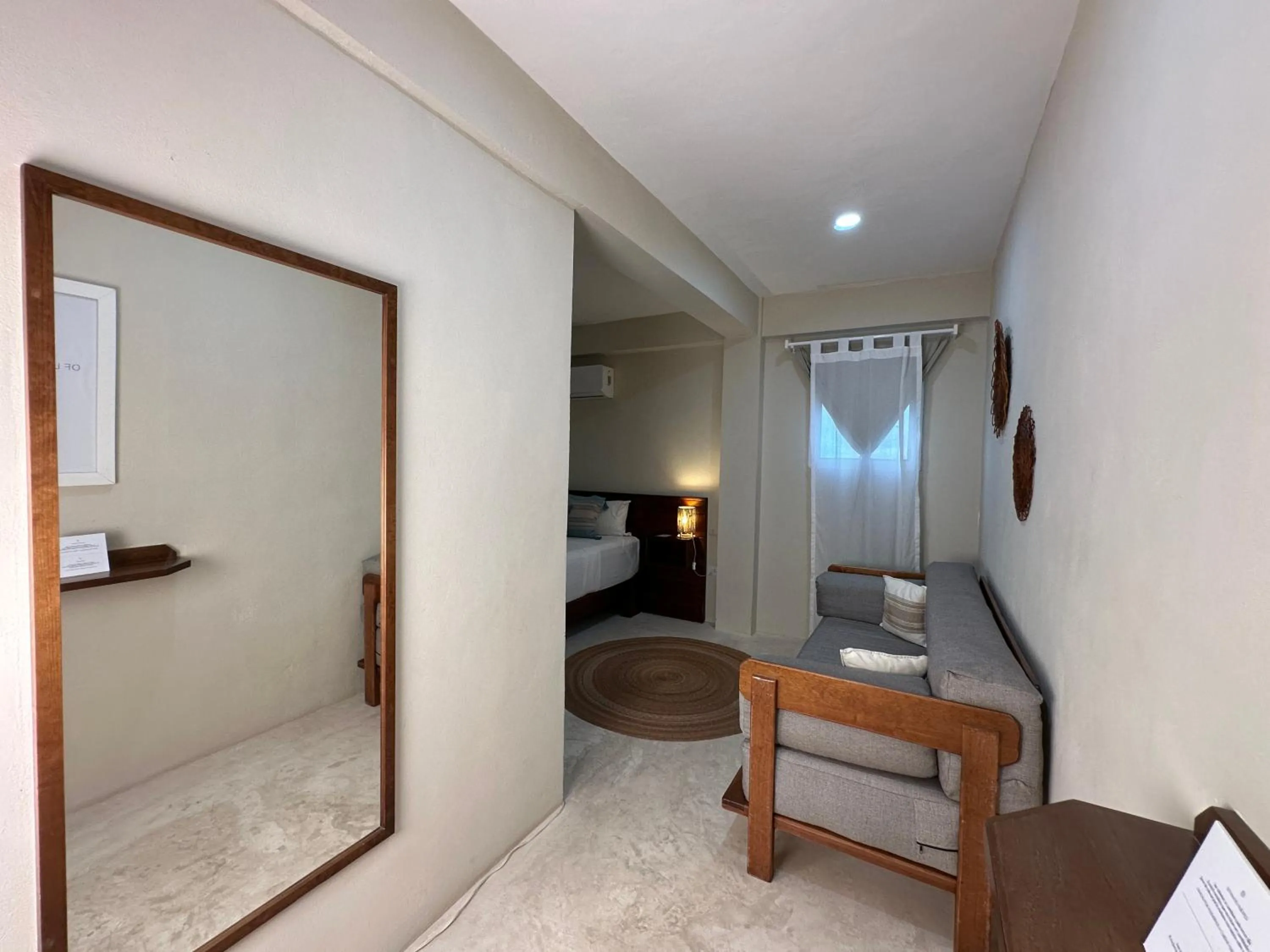 Living room, Bed in Noah Beach Hotel & Suites