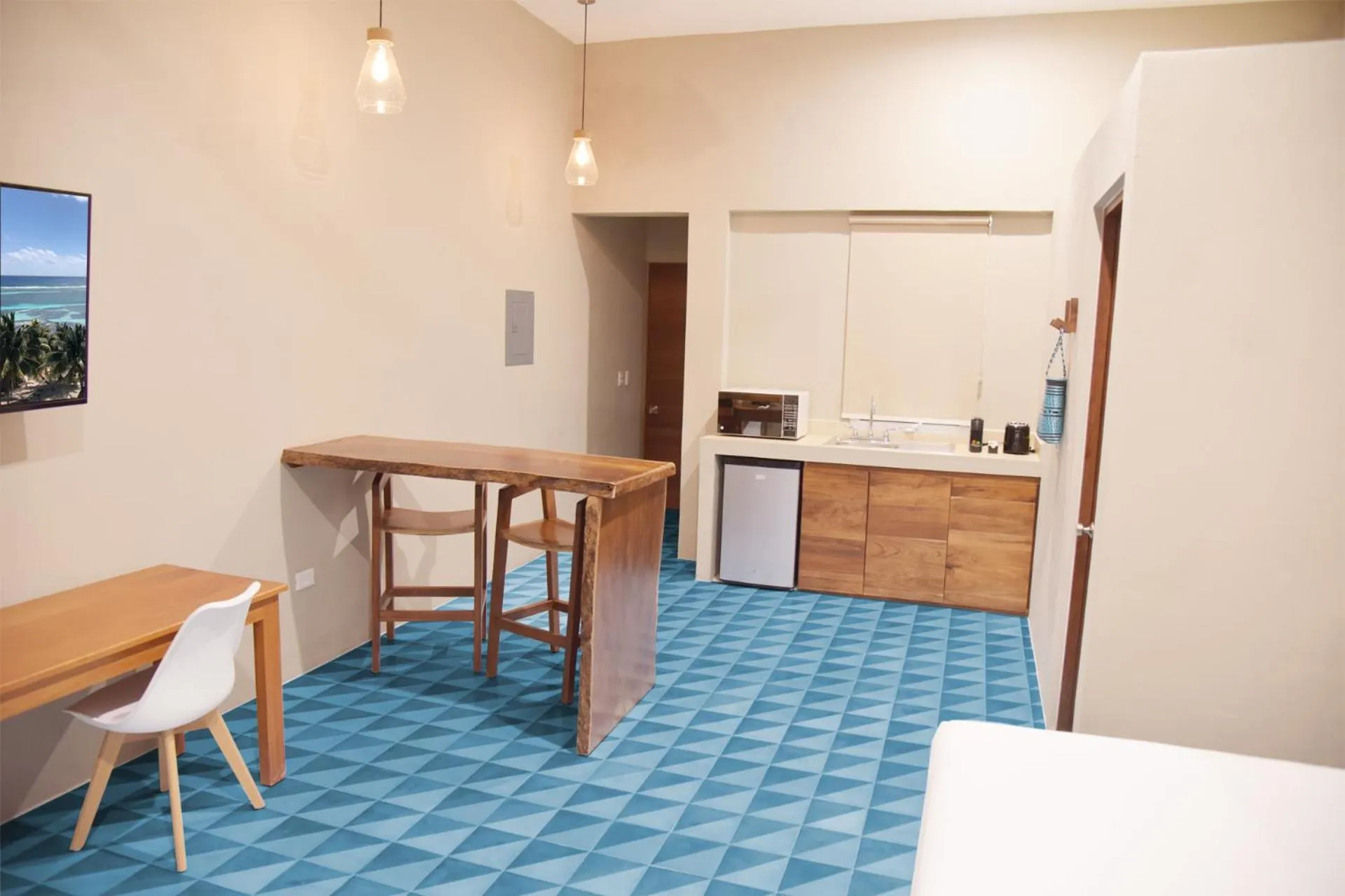 Kitchen or kitchenette in Noah Beach Hotel & Suites
