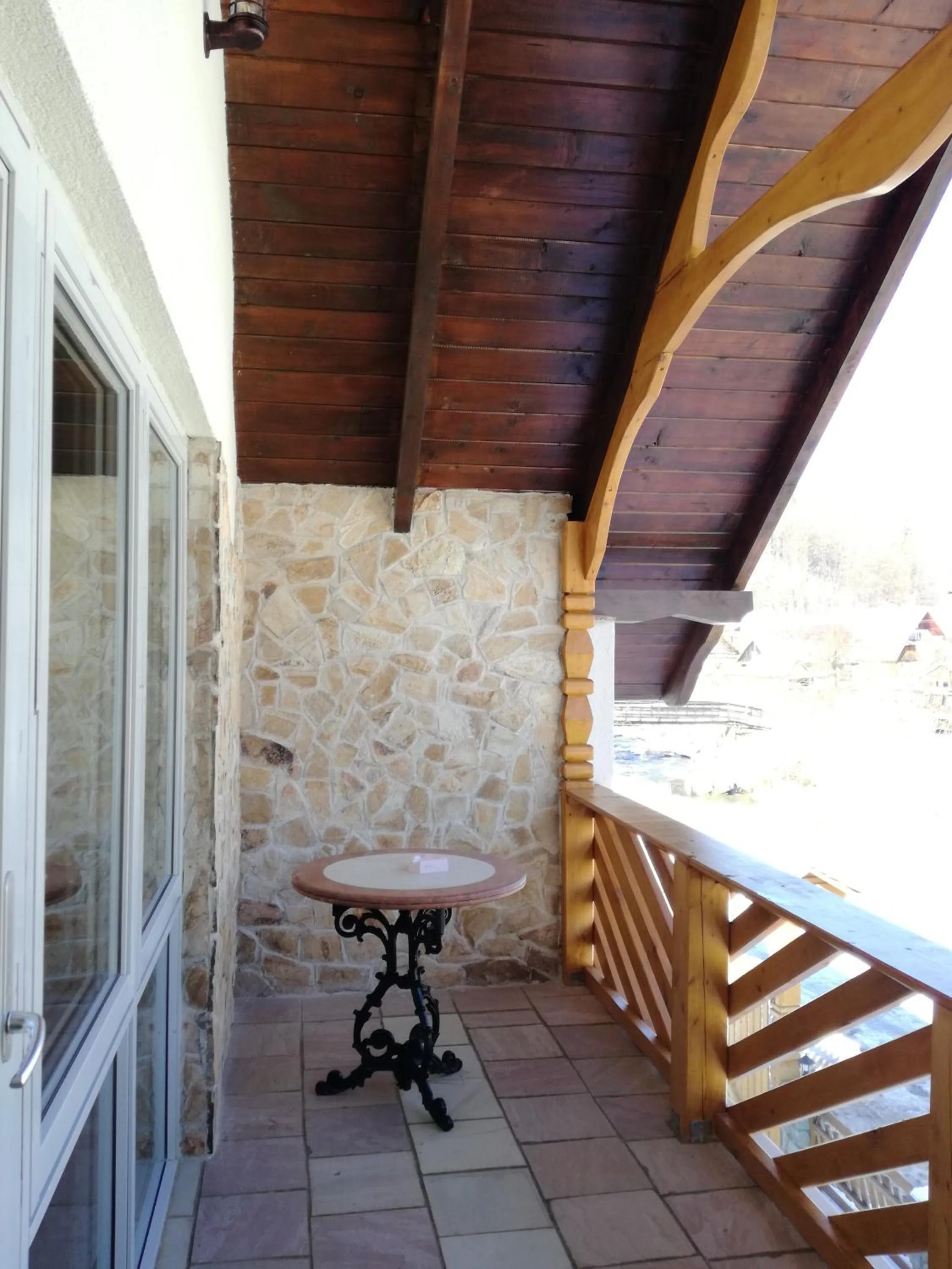 Balcony/Terrace in Pensiunea Popas Pop, Strambu-Baiut, Maramures