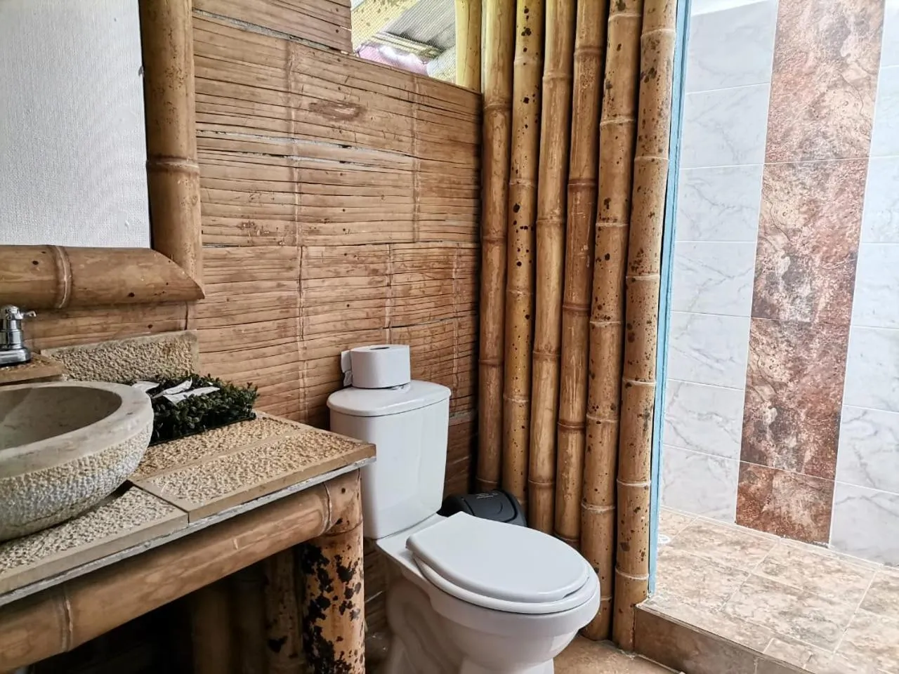 Bathroom in Eco Hotel Terrabella