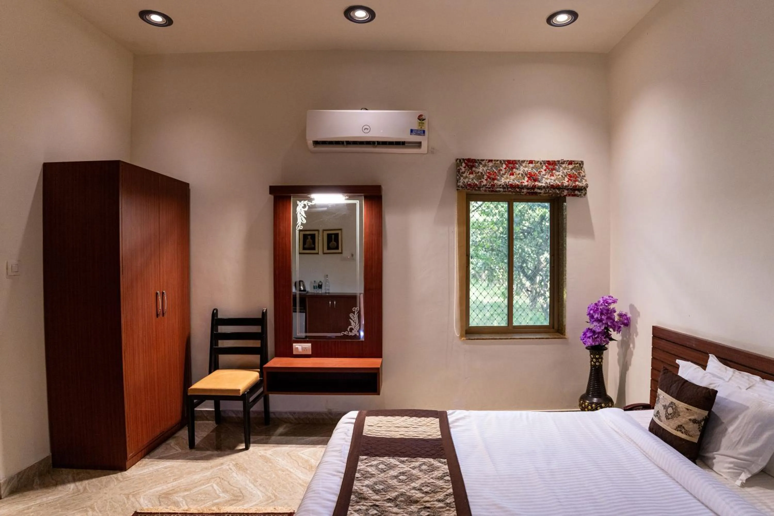 Bed in Vesta Avtar Resort Pushkar