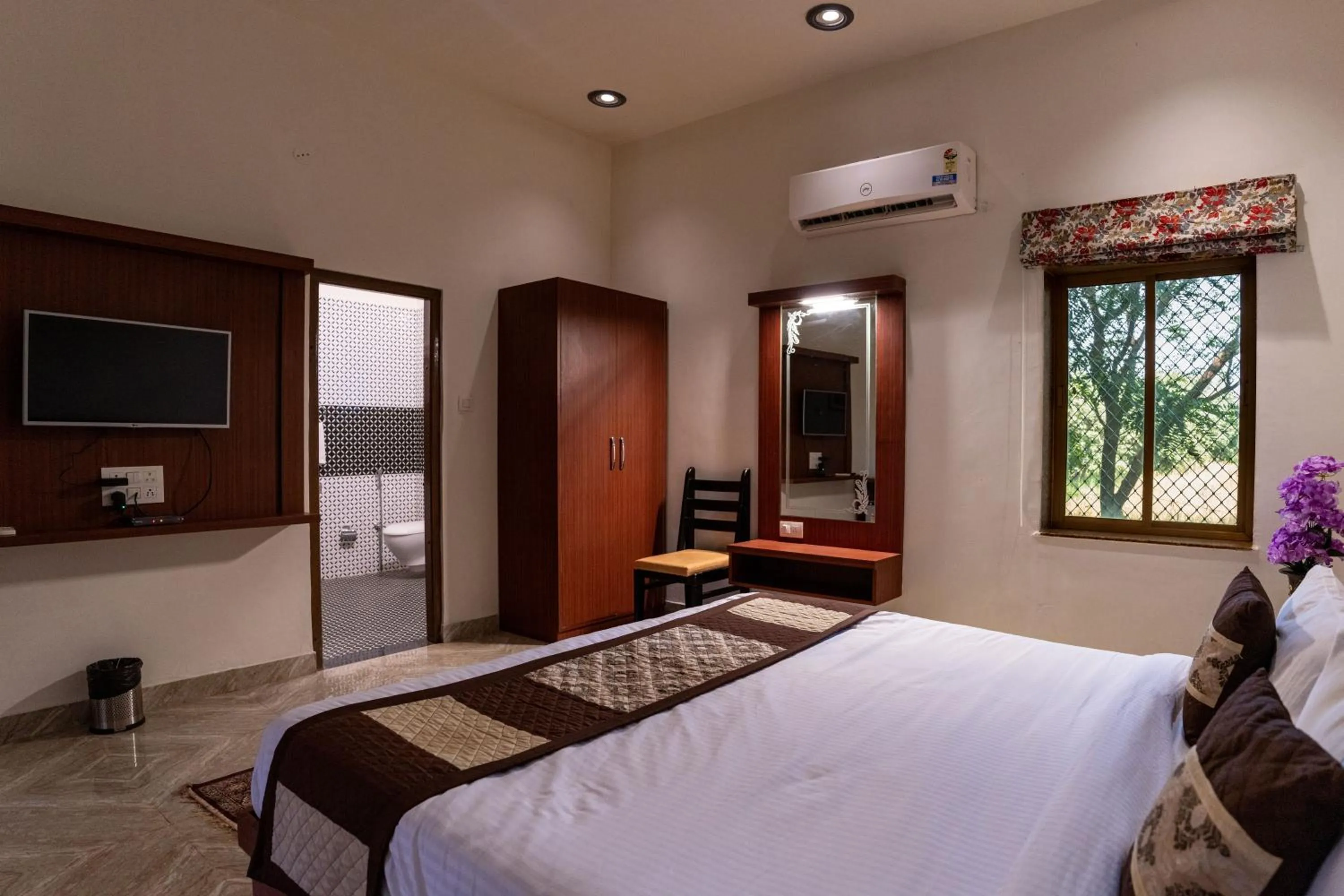 Bed in Vesta Avtar Resort Pushkar