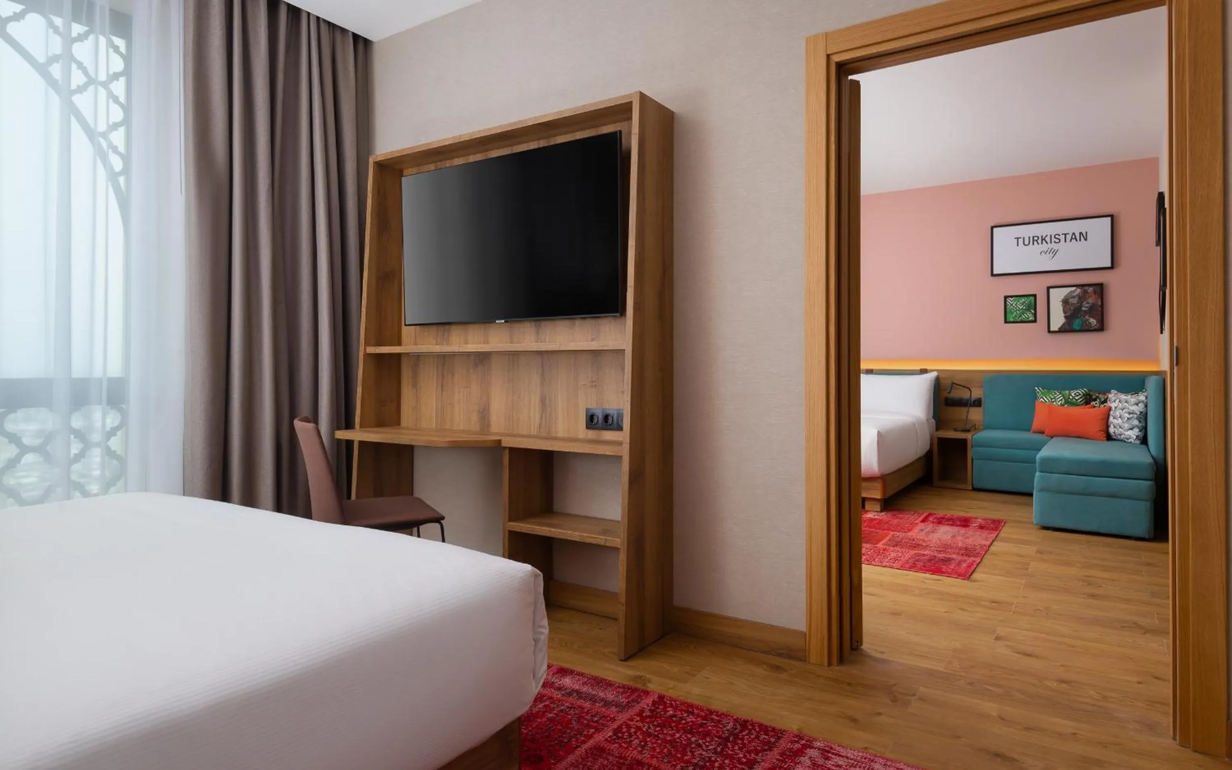 Bedroom, Bed in Hampton By Hilton Turkistan