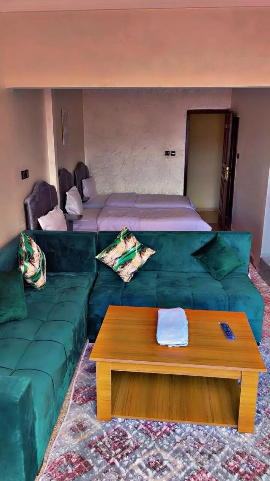 Bed in Hotel France Ouzoud