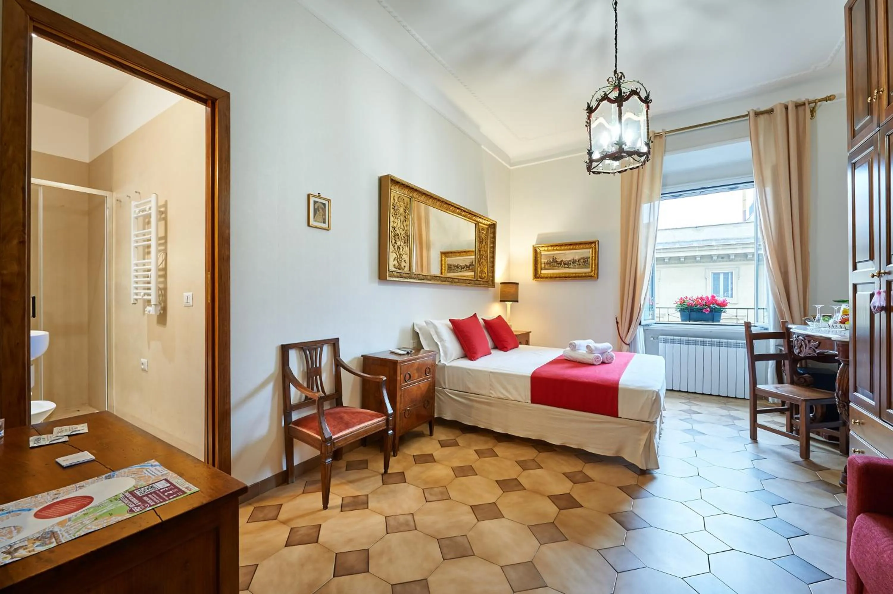 Photo of the whole room, Bed in Fabrizio's Rooms