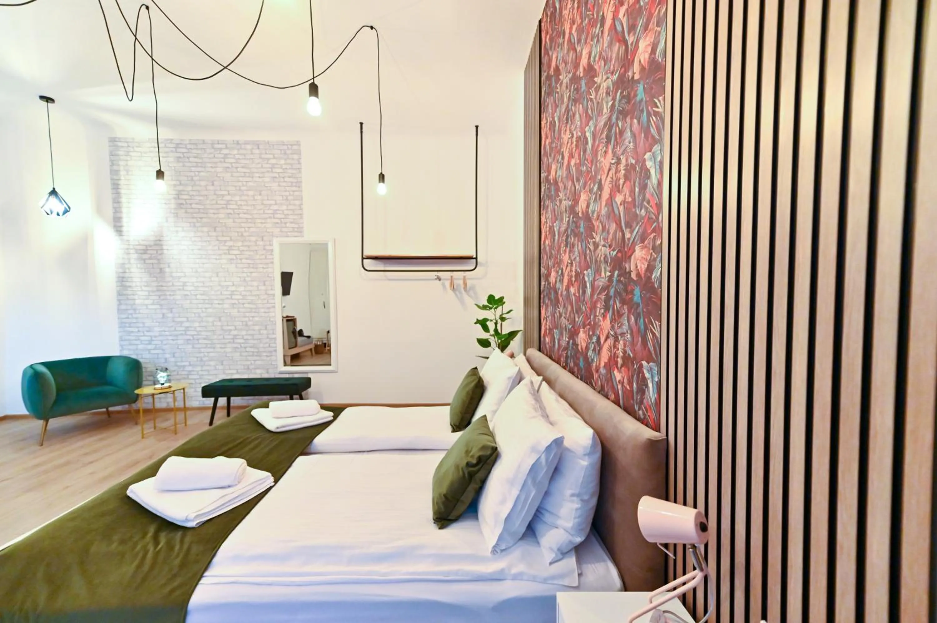 Bed in Althof Apartments