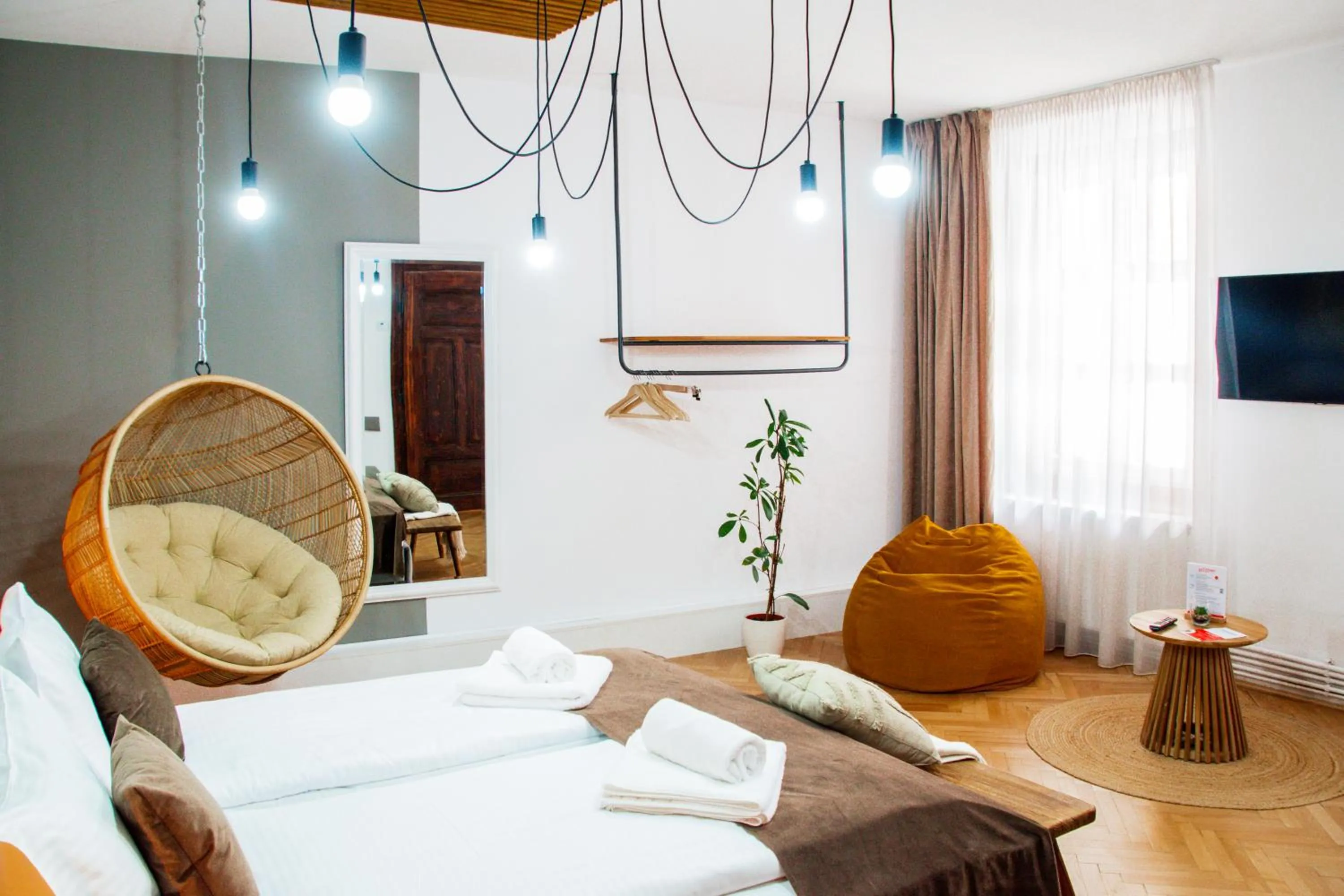 Bed in Althof Apartments