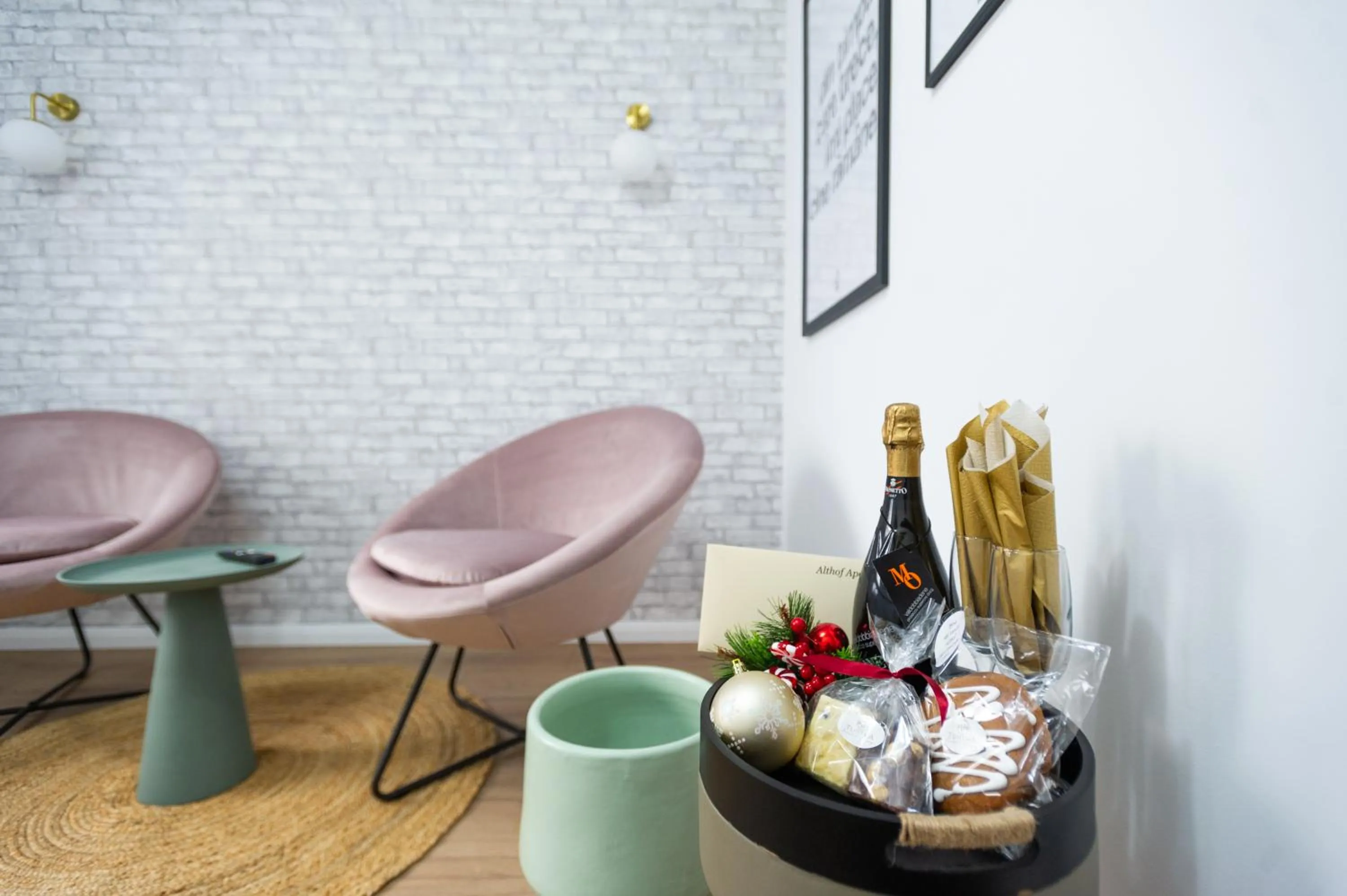 Seating area in Althof Apartments