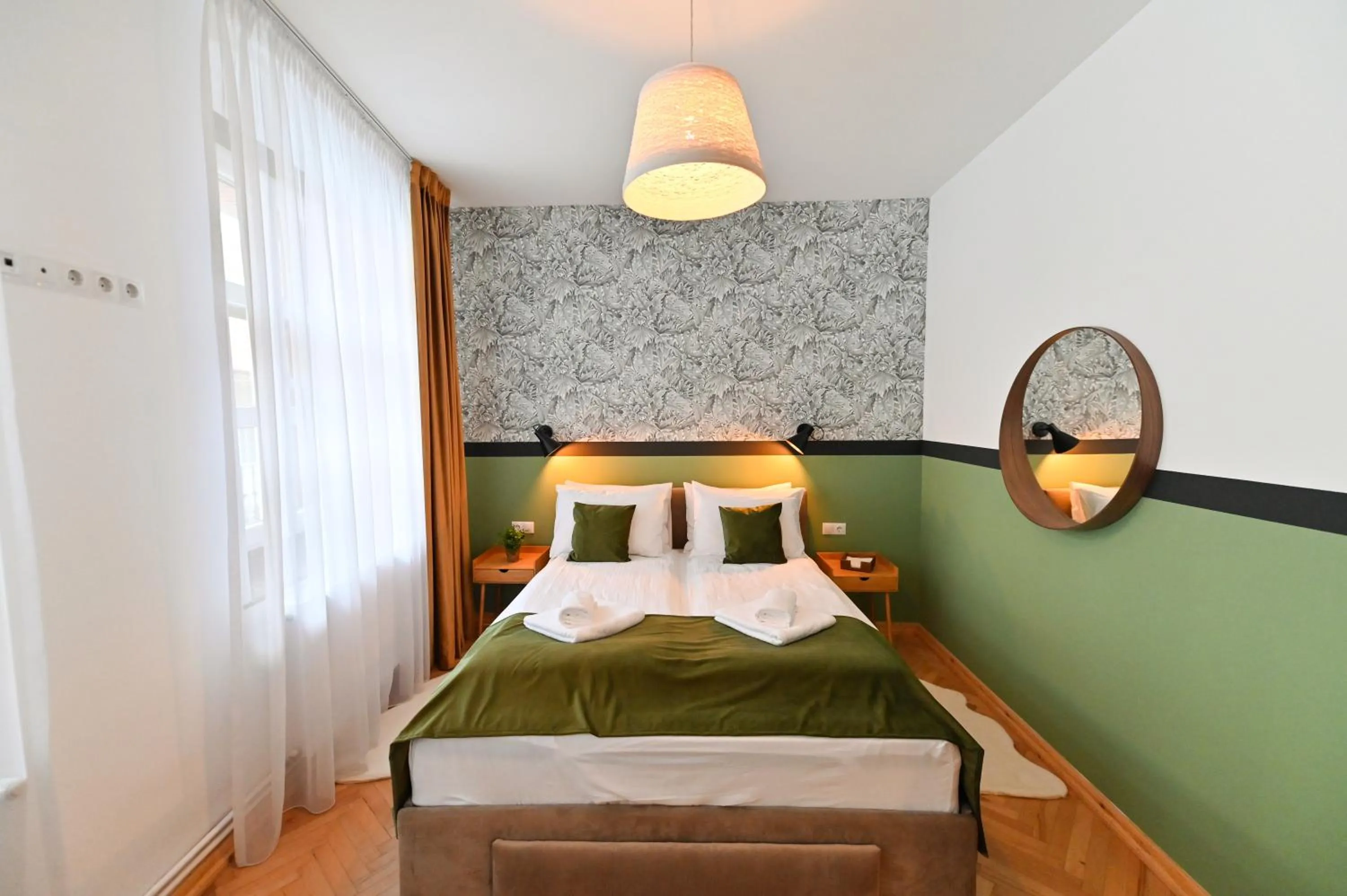 Bed in Althof Apartments