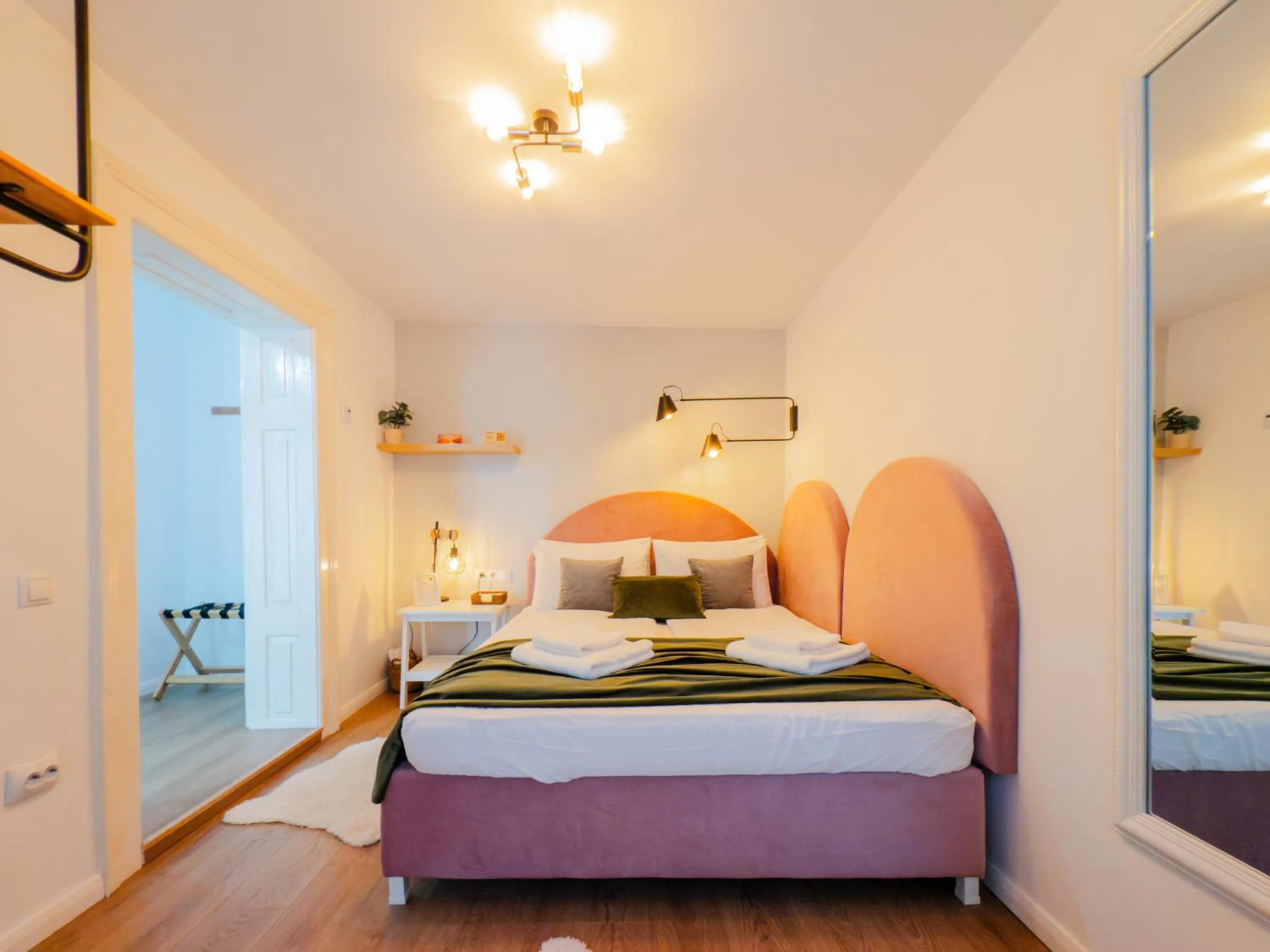 Bed in Althof Apartments