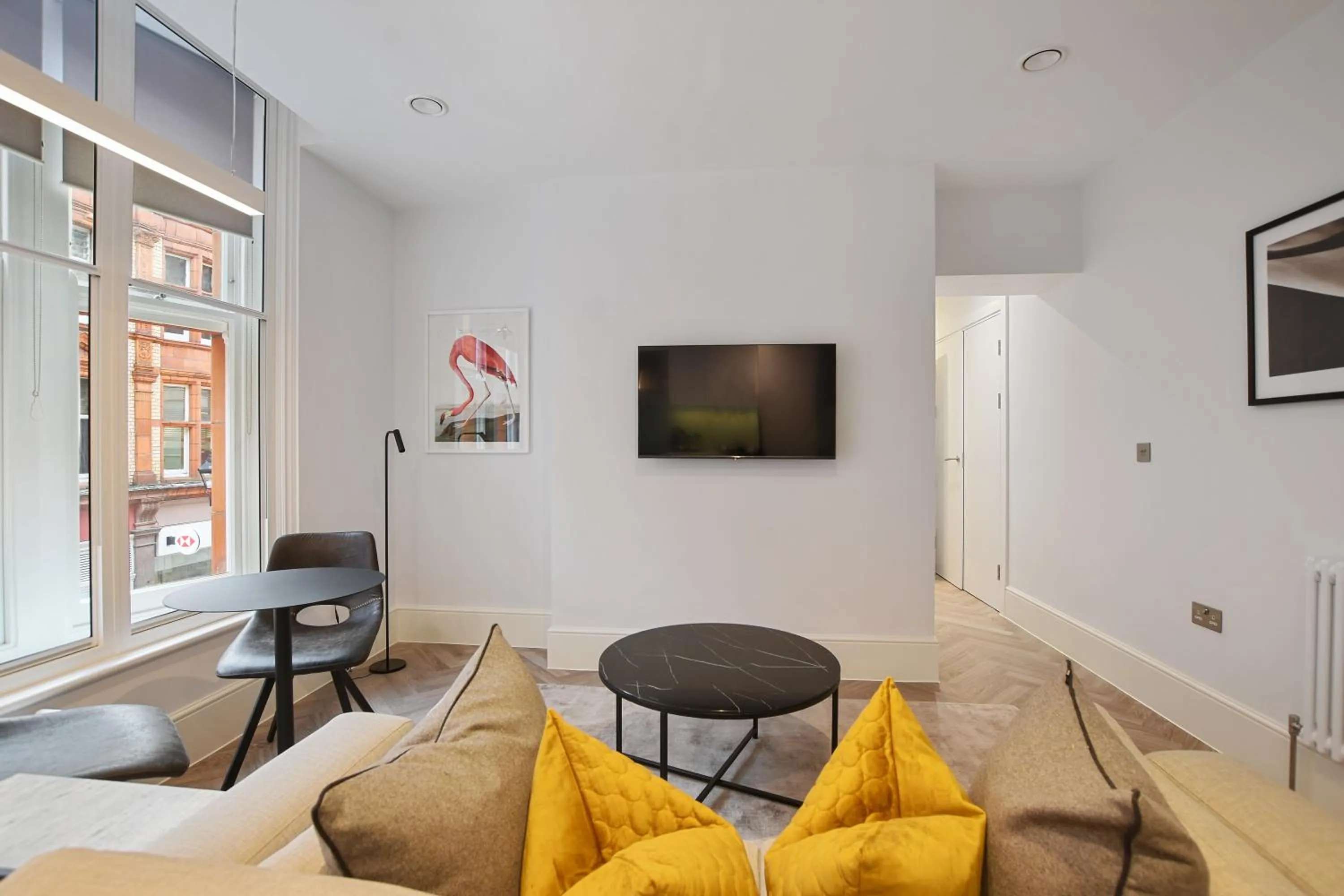 Living room in Victoria House by Aeria Apartments