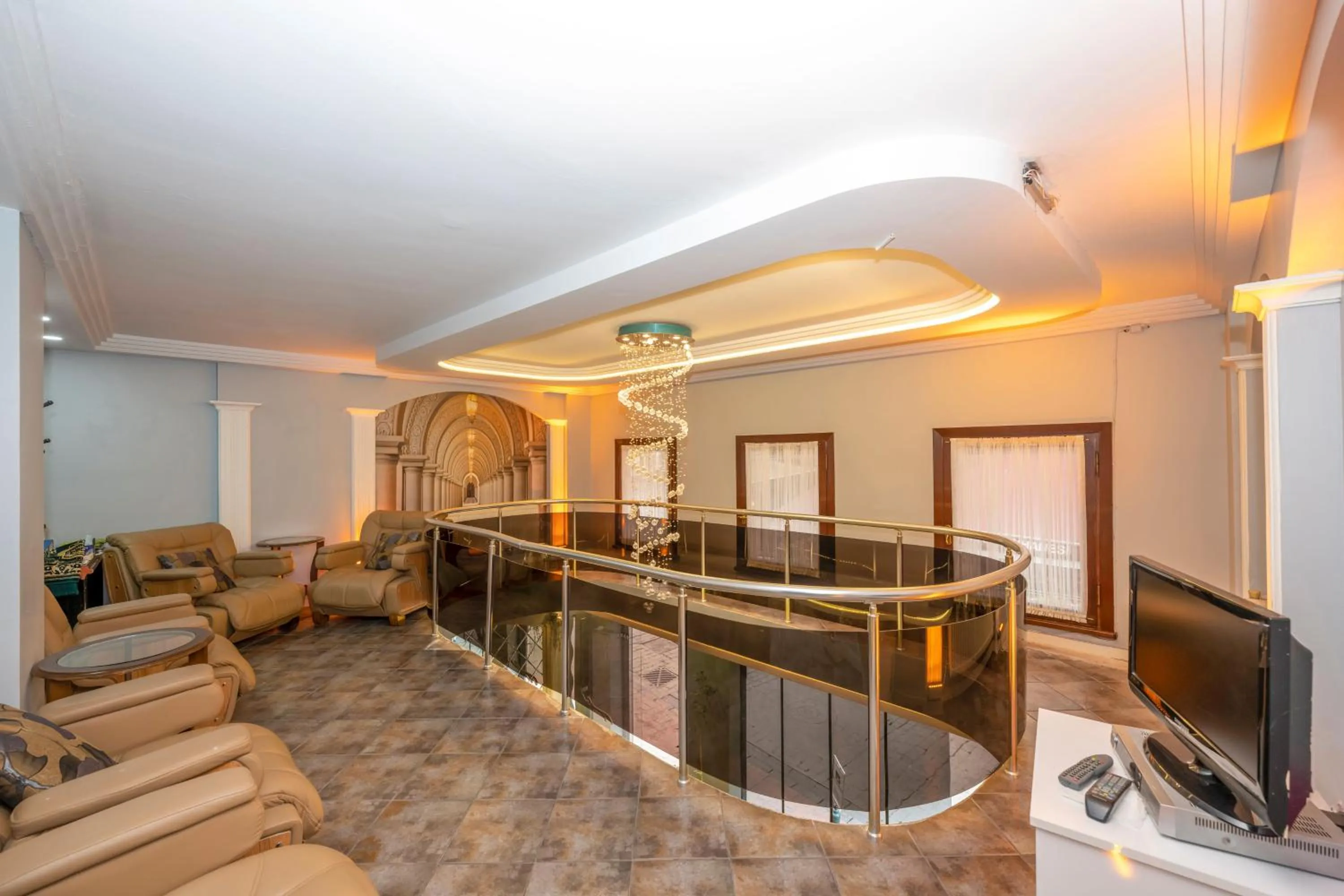 Seating area in Hotel Devman