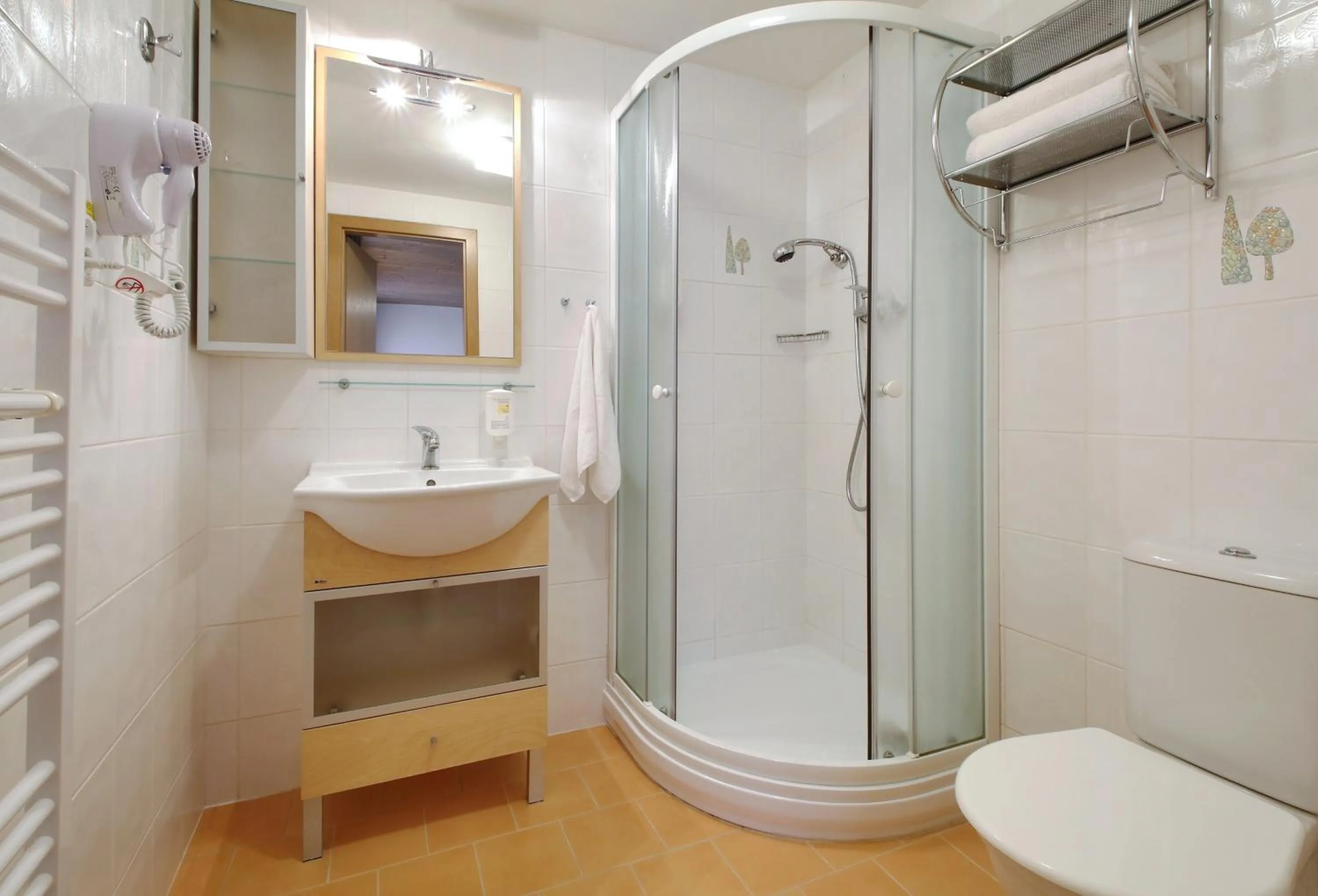 Shower in Hotel Hvezda