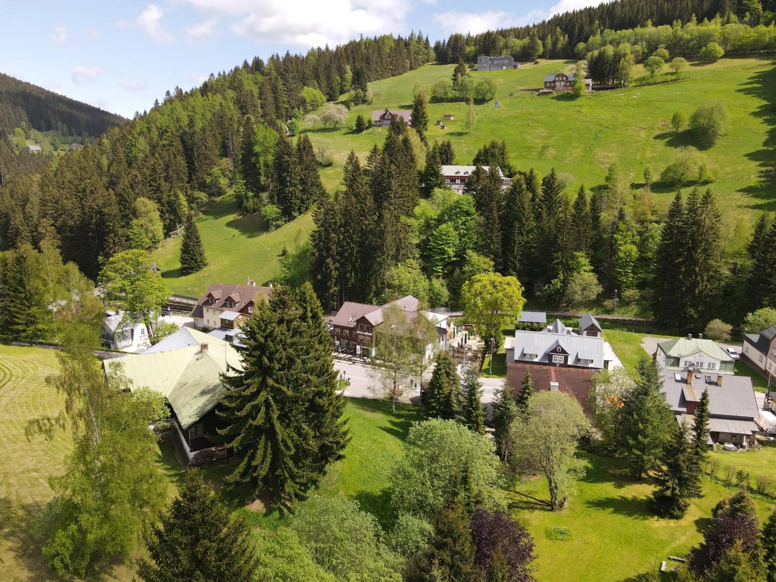 Bird's eye view in Hotel Hvezda