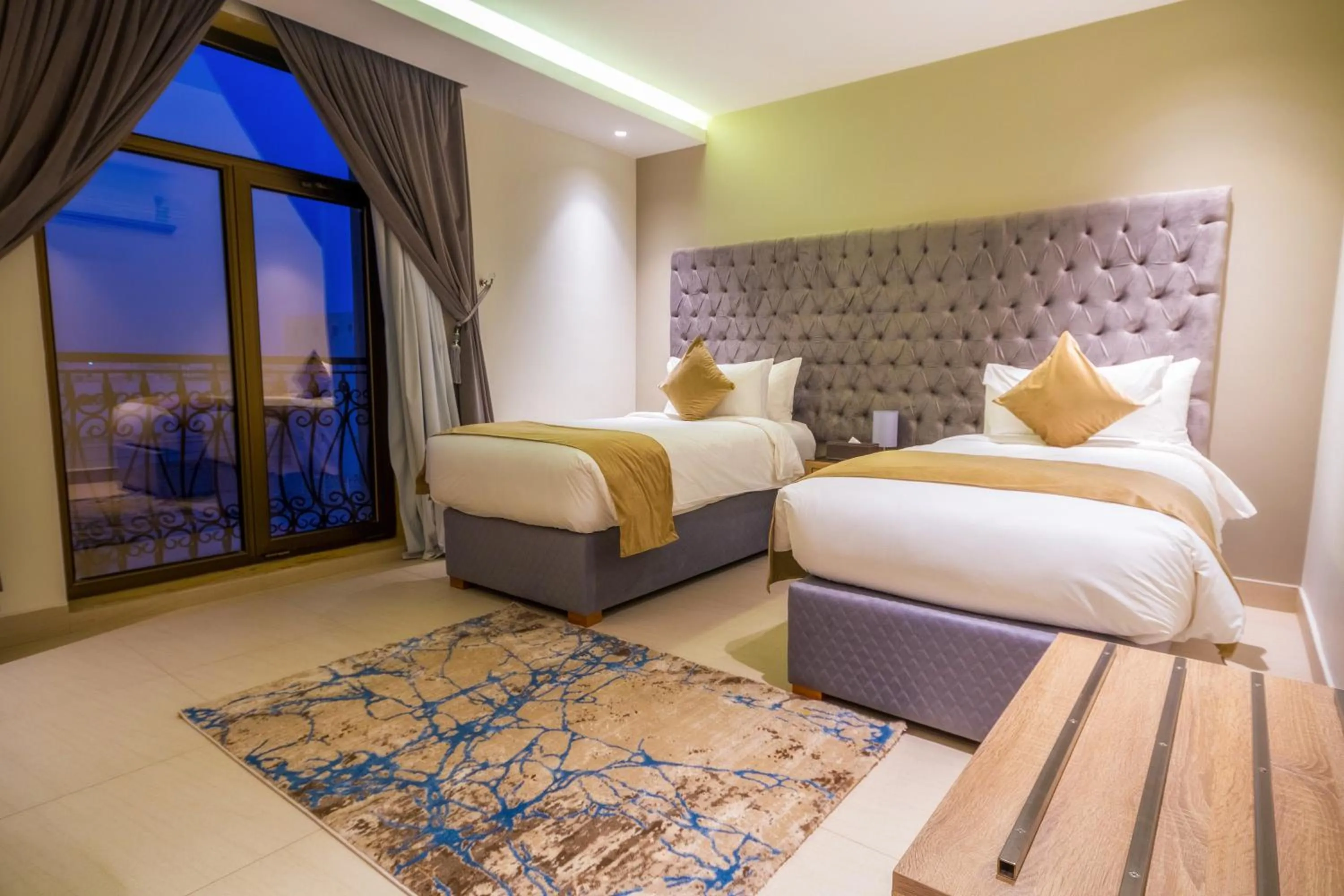 Bedroom, Bed in The Address Palace Apartments