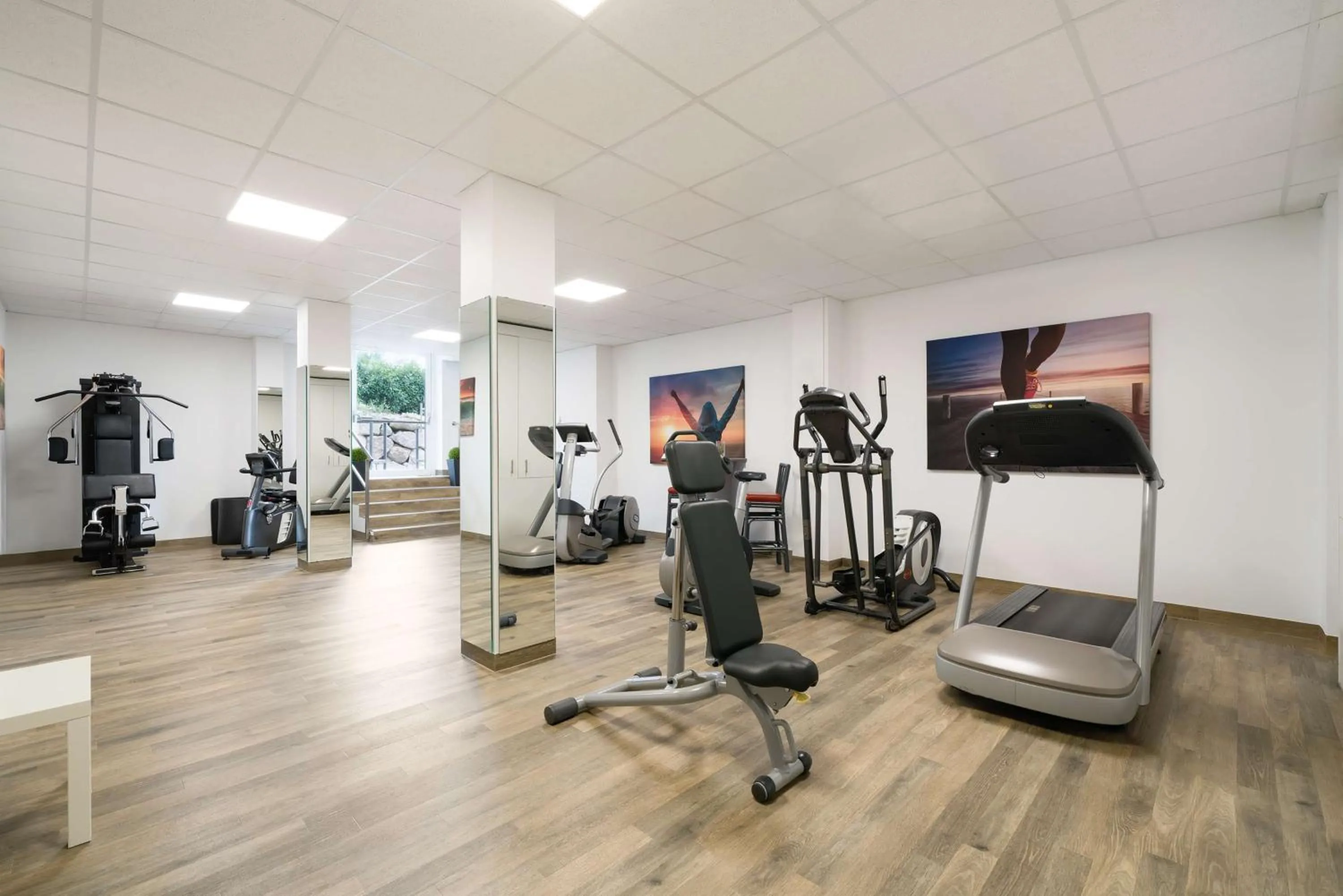 Fitness centre/facilities in Radisson Blu Hotel Karlsruhe