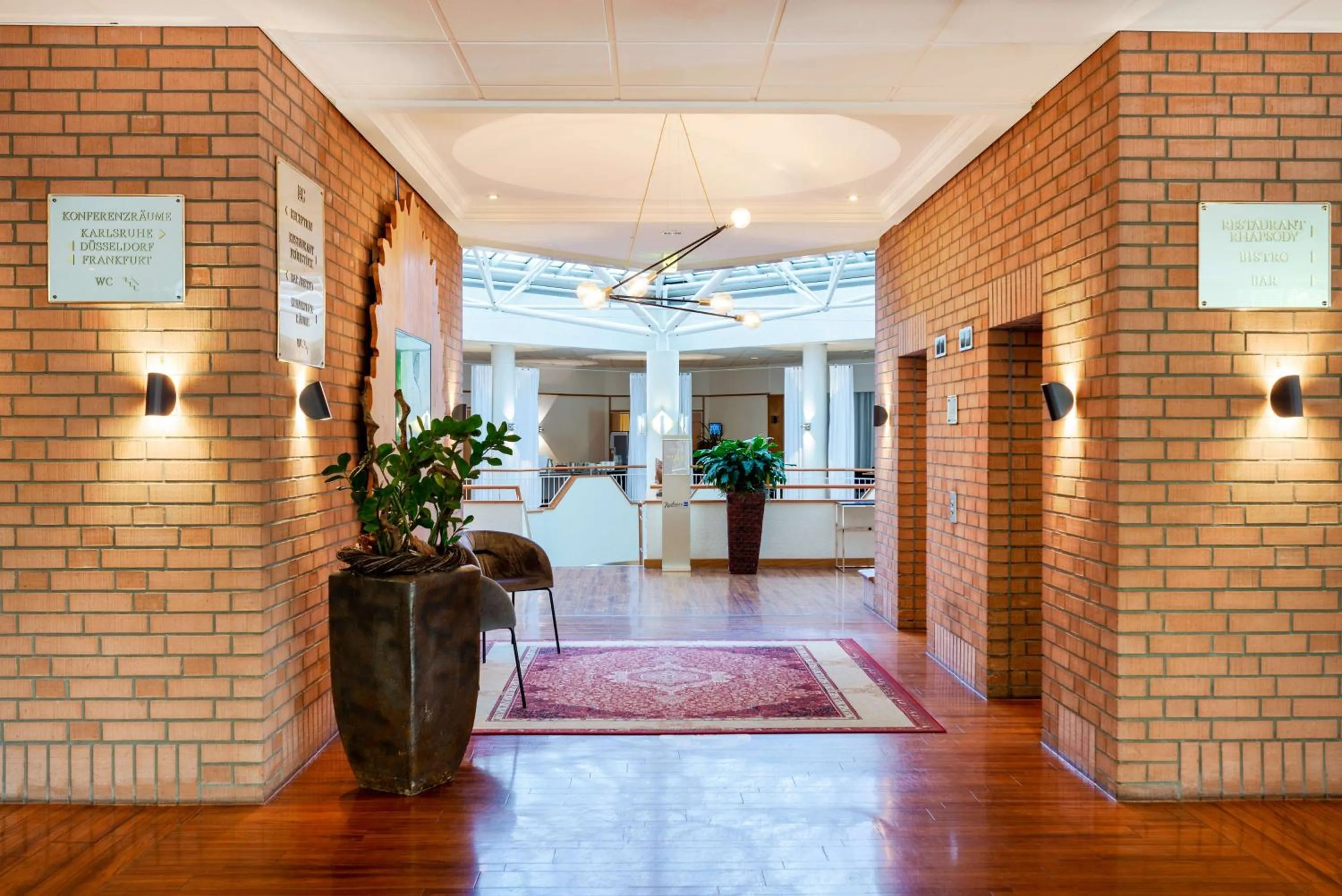 Lobby or reception in Radisson Blu Hotel Karlsruhe