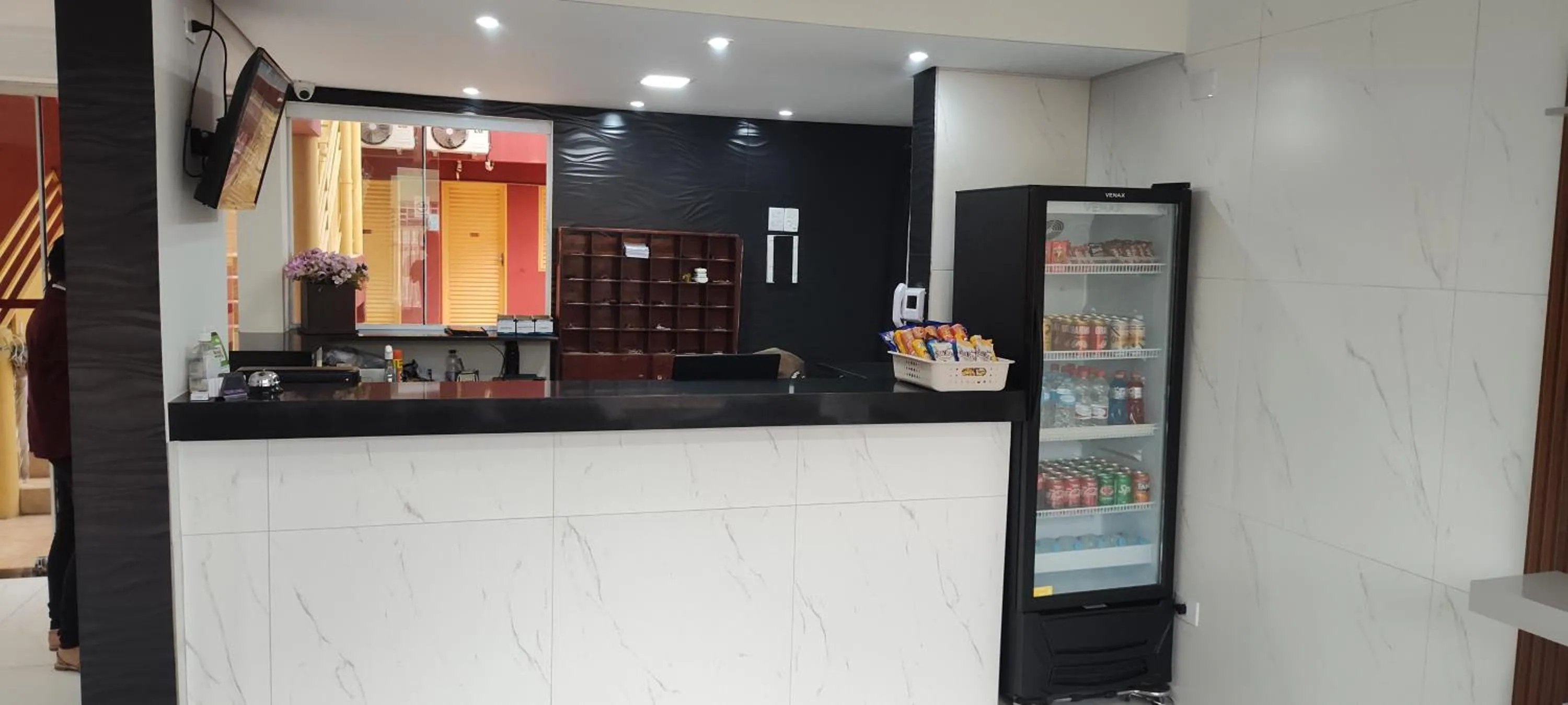 Lobby or reception in Hotel Sta Mônica Marília