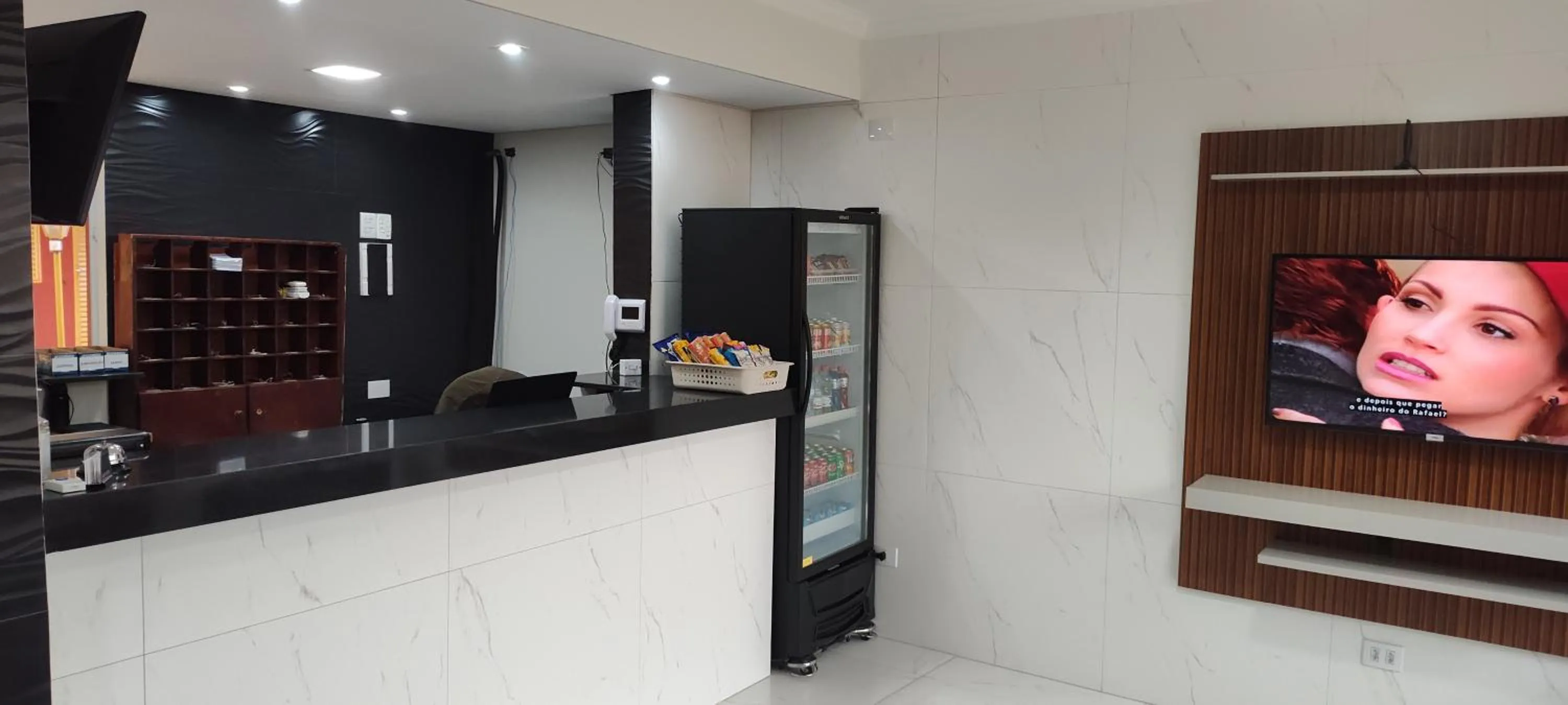 Lobby or reception in Hotel Sta Mônica Marília