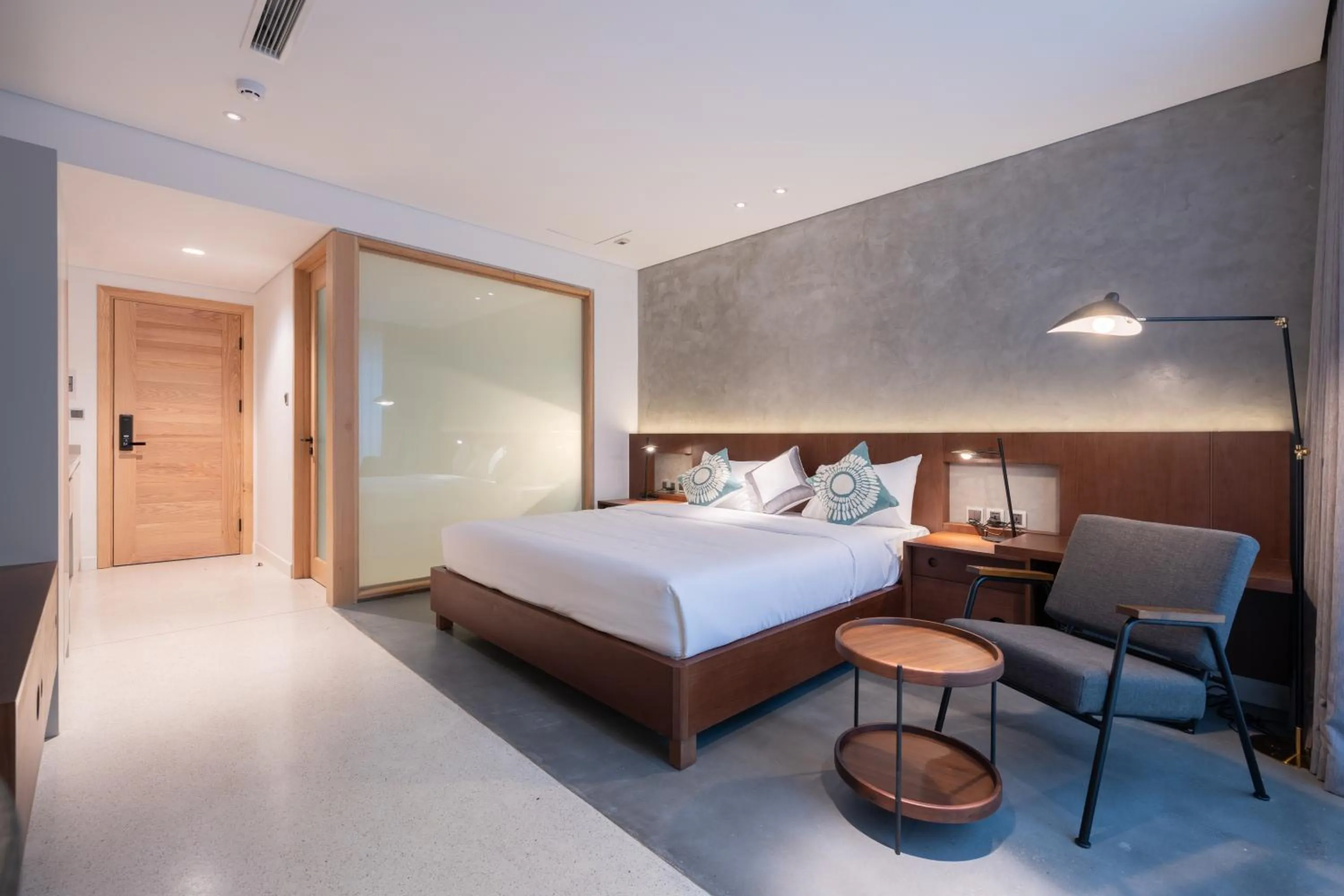Bed in Bi Eco Suites Hanoi