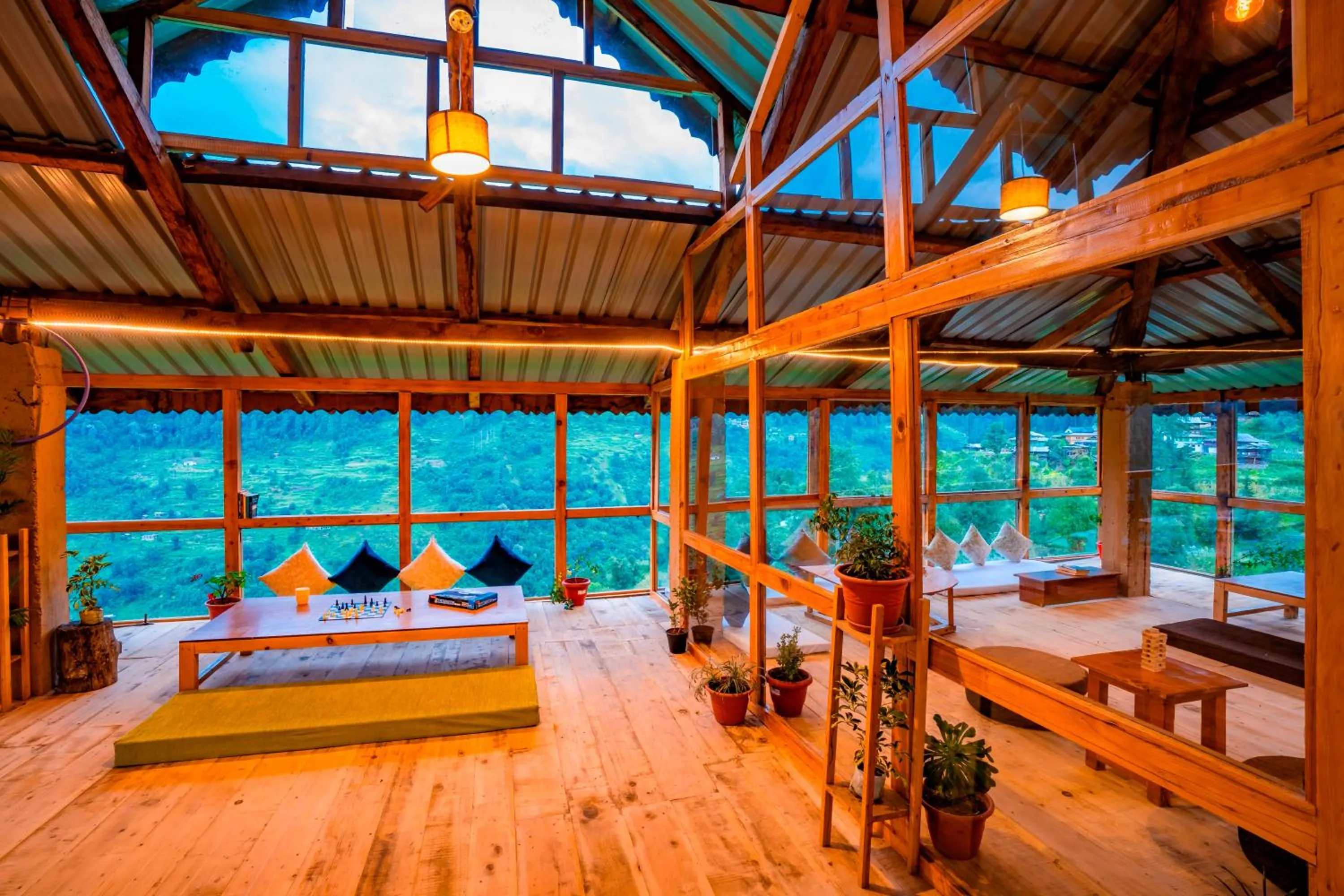 View (from property/room), Bed in Zostel Shangarh, Kullu